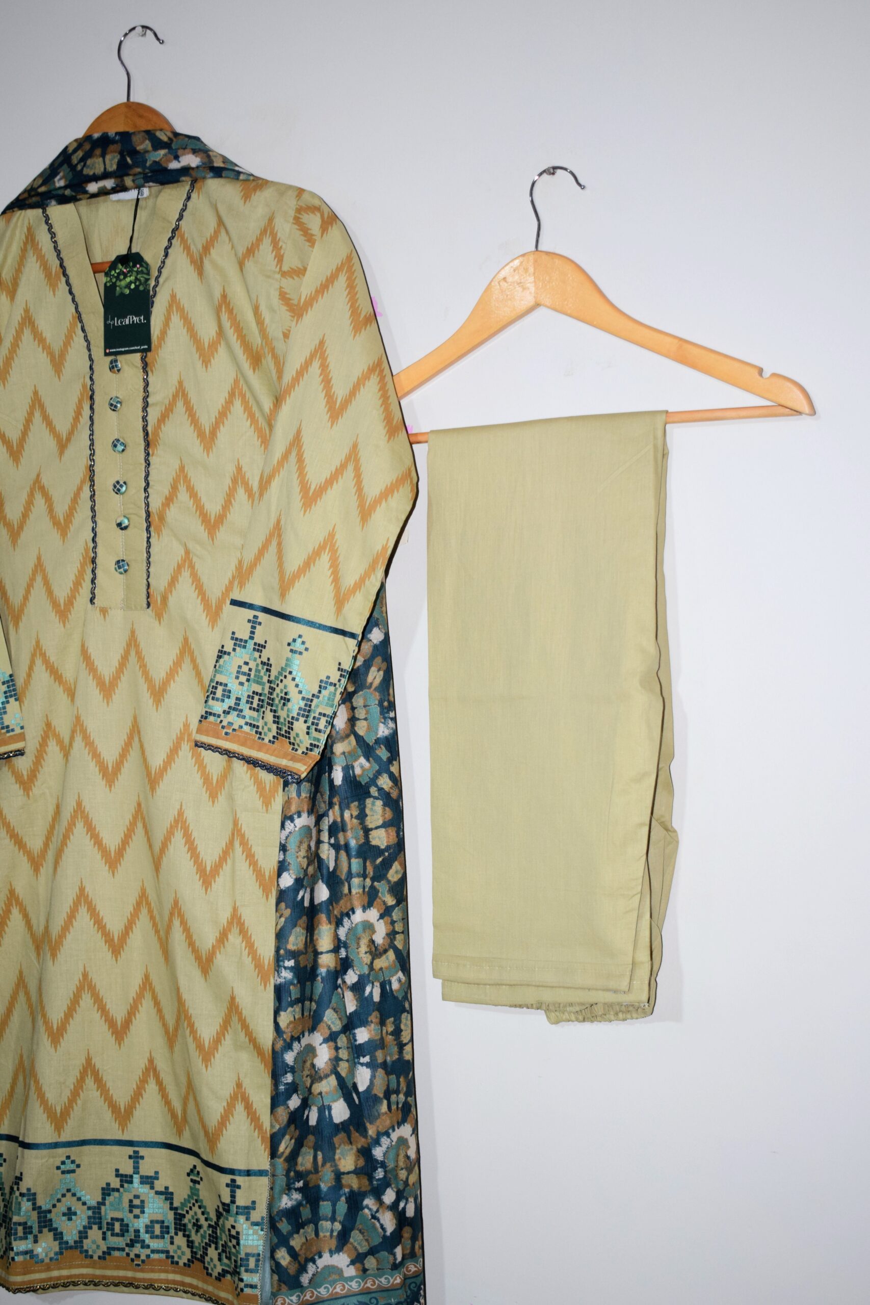 Vibrant Ombre - 3 Piece Hand Screen Printed (Ready to Wear) - Image 4