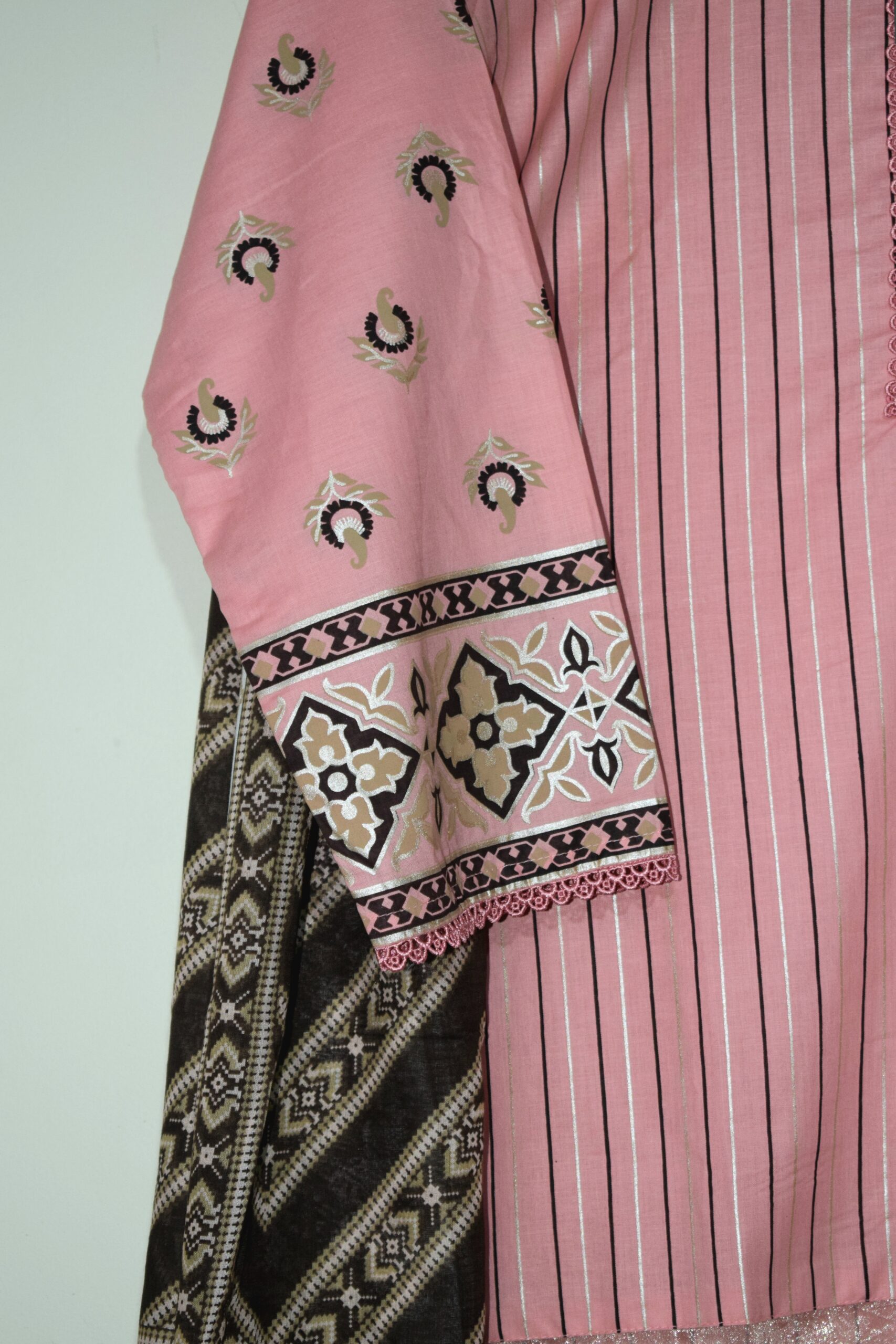 Pink Chic - 3 Piece Hand Screen Printed (Ready to Wear) - Image 4