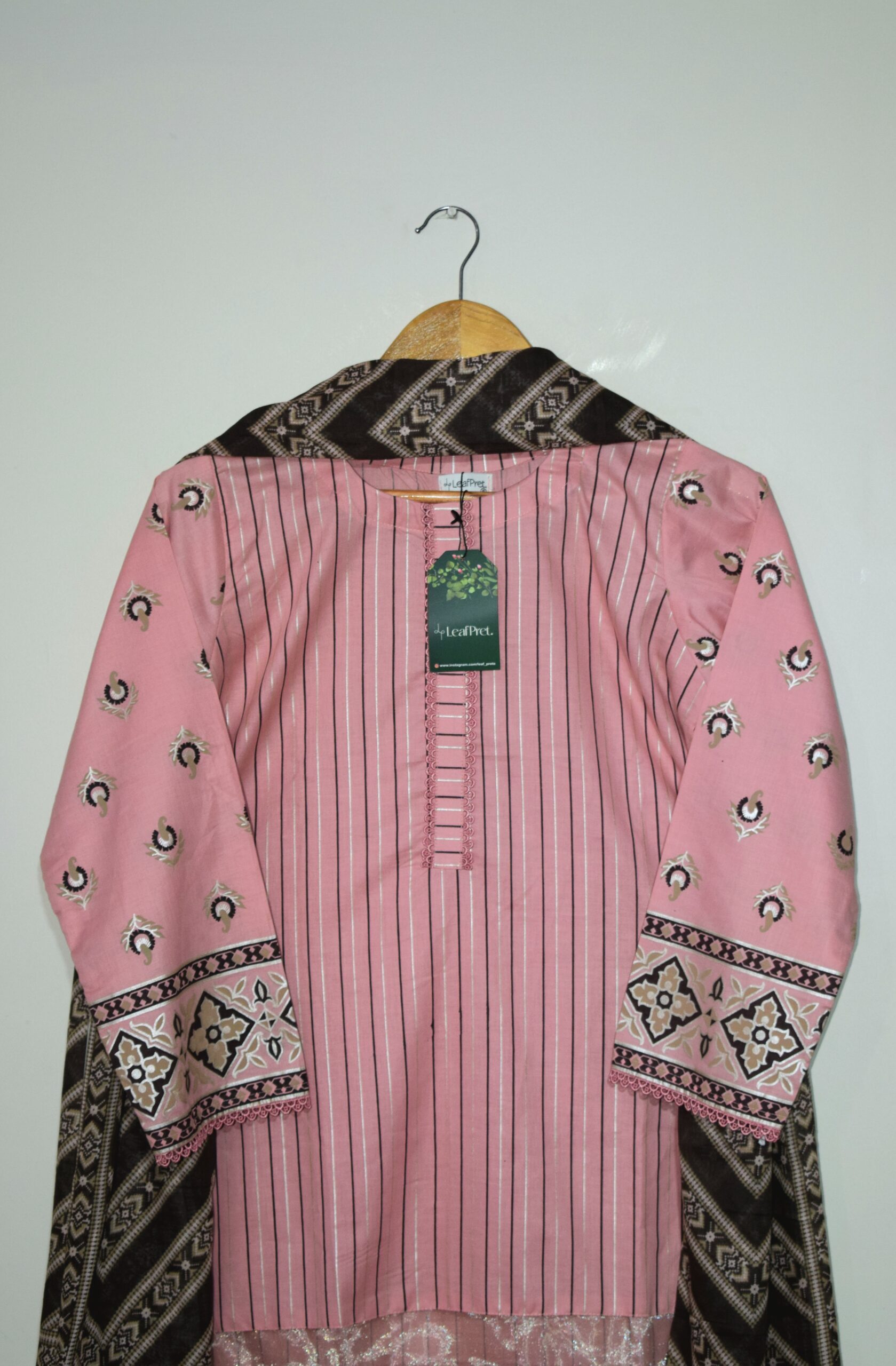 Pink Chic - 3 Piece Hand Screen Printed (Ready to Wear) - Image 2