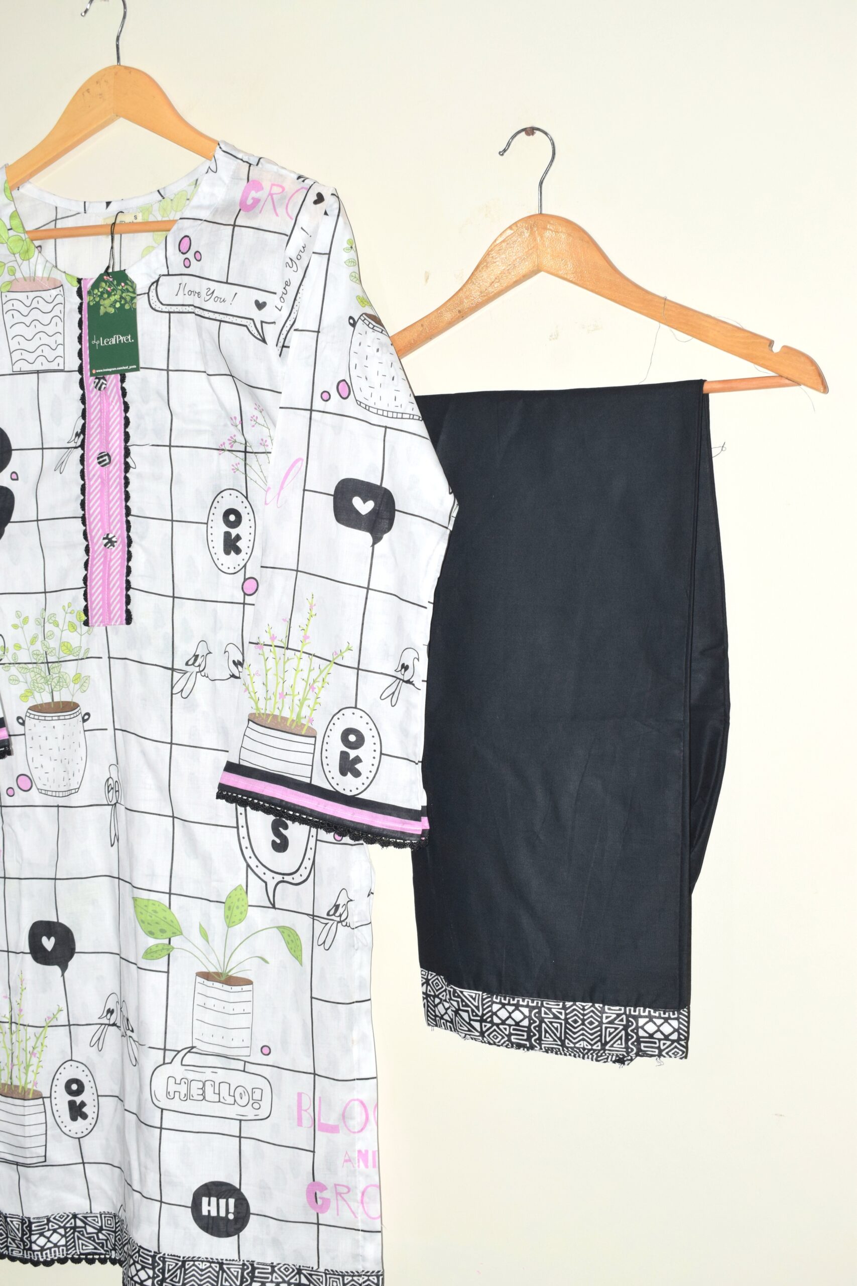 Say Hello! - 2 Piece Digital Printed (Ready To Wear) - Image 4