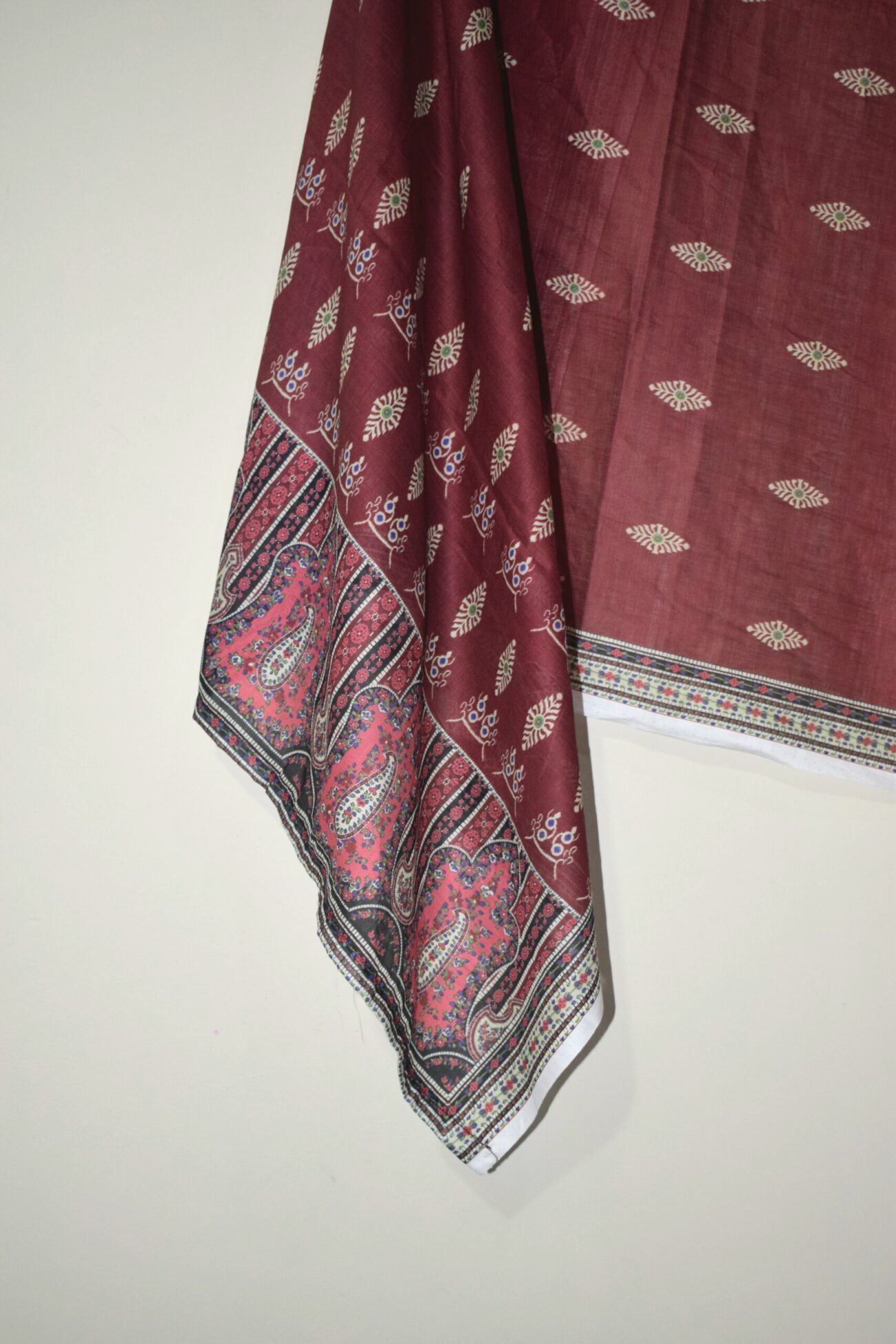 Nomadic Maroon - Bana Dora 3-Piece (Stitched) - Image 4