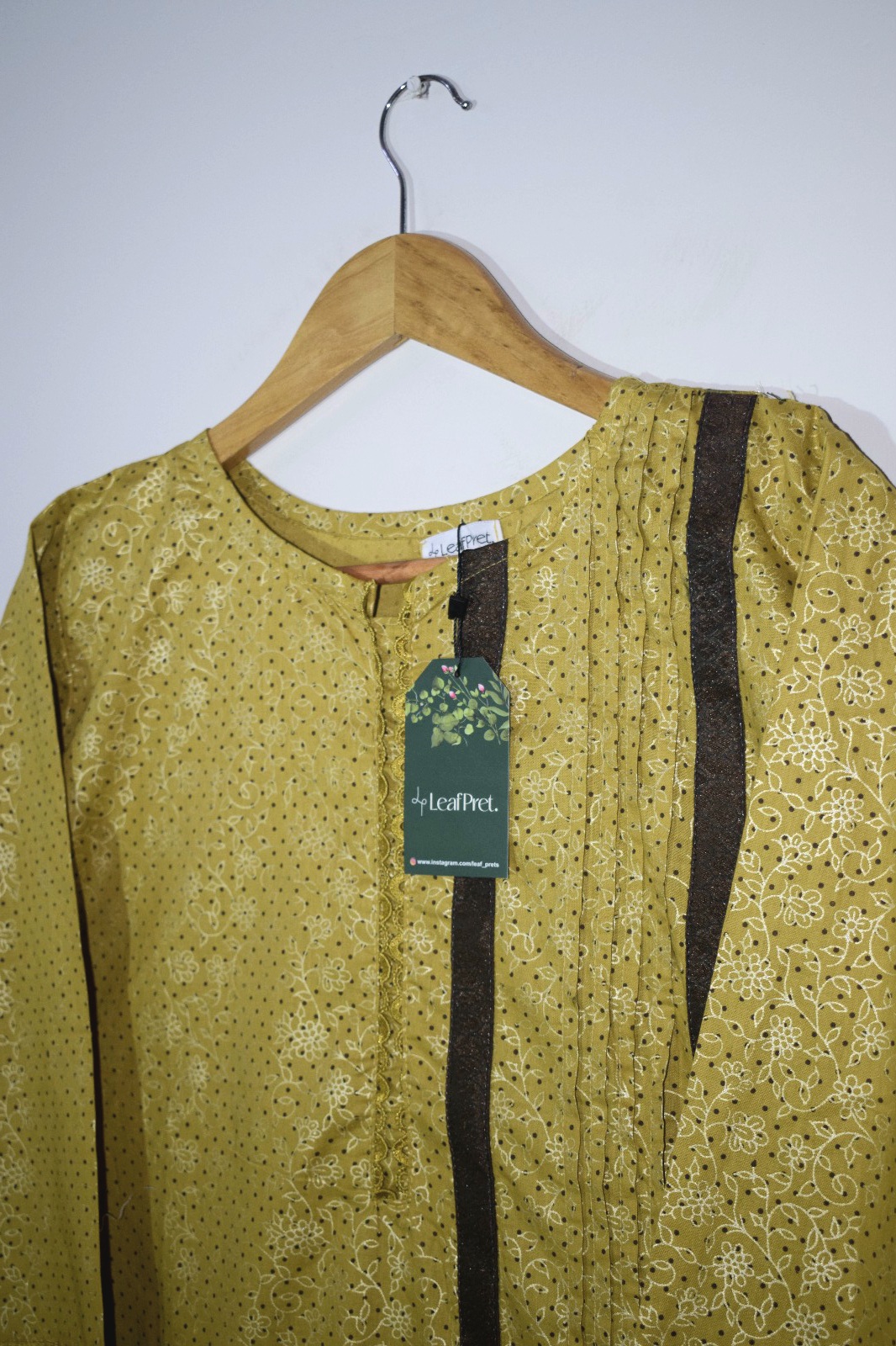 Mustard Chic - 2 Piece Hand Screen Printed (Stitched) - Image 3