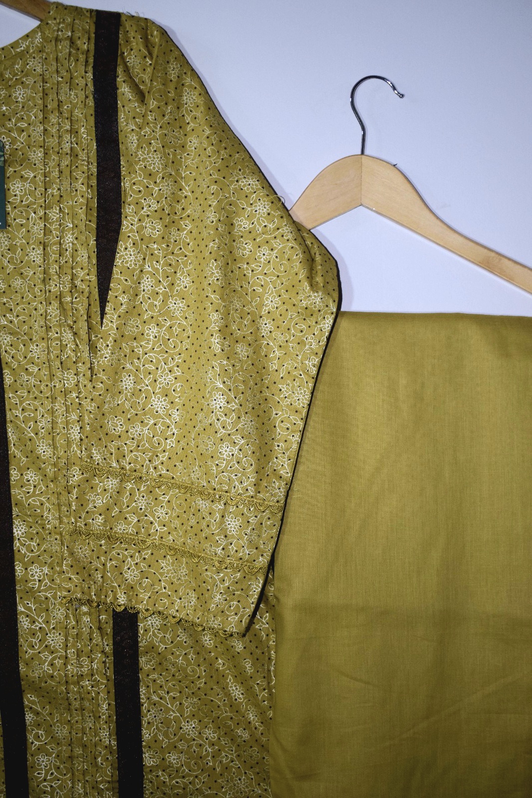 Mustard Chic - 2 Piece Hand Screen Printed (Stitched) - Image 2