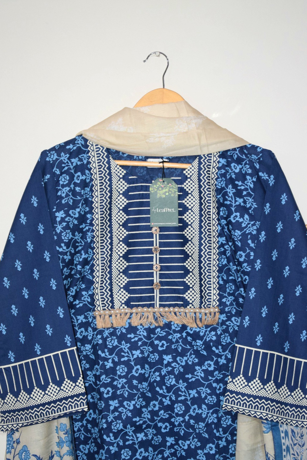 Blue Belle - 3 Piece Hand Screen Printed (Ready to Wear) - Image 4