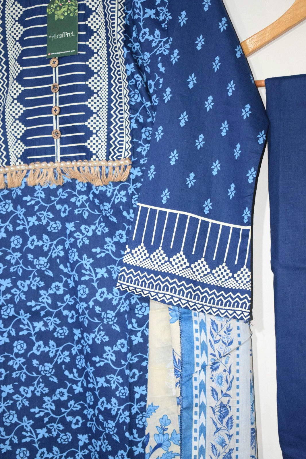 Blue Belle - 3 Piece Hand Screen Printed (Ready to Wear) - Image 2