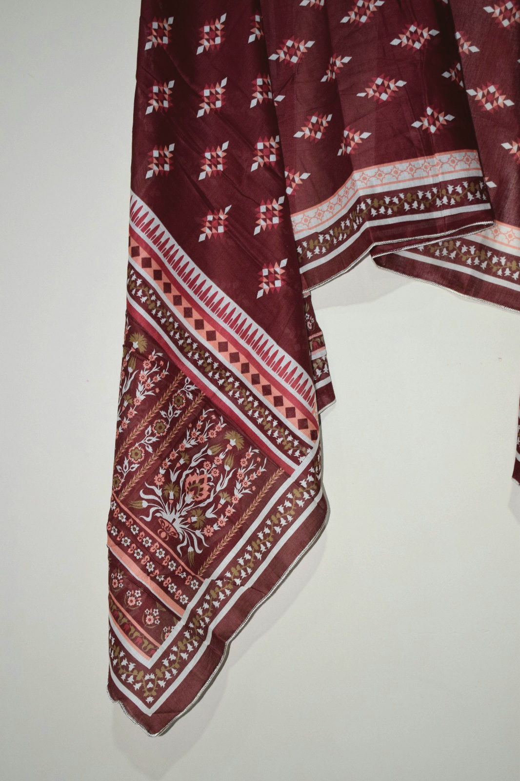 Cream - 3 Piece Hand Screen Printed (Ready to Wear) - Image 5