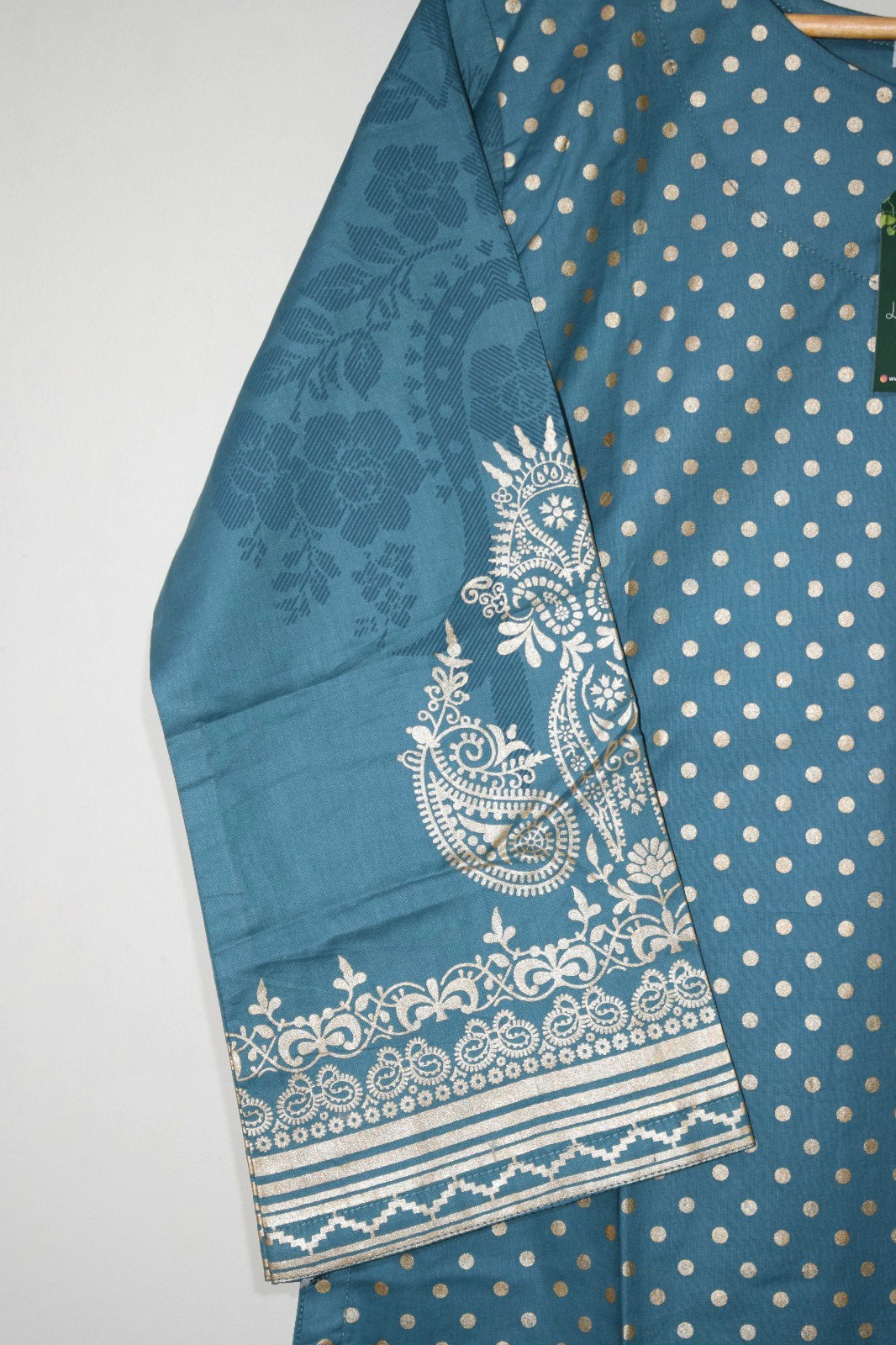 Dotted Elegance - 2 Piece Hand Screen Printed (Stitched) - Image 4