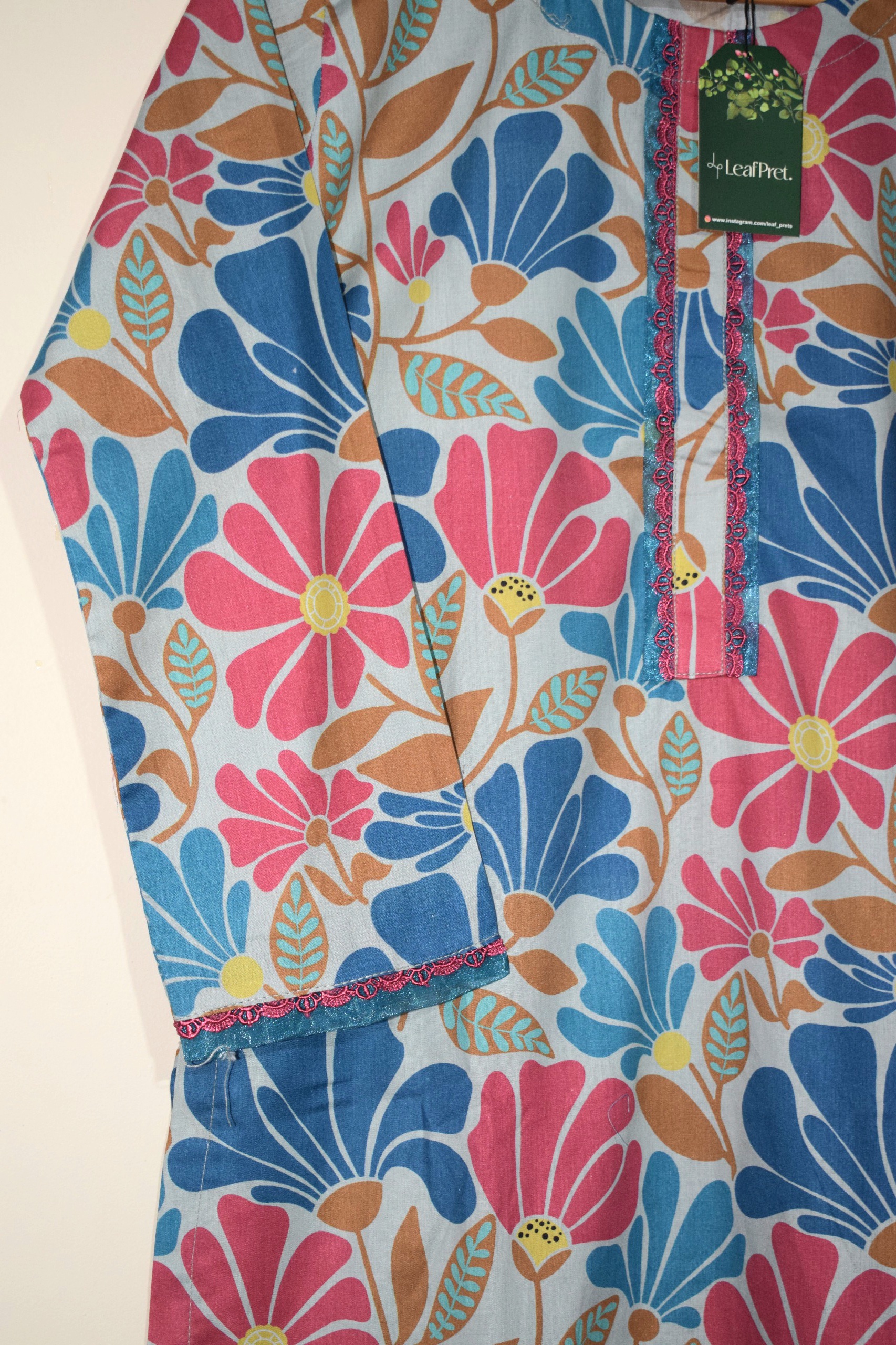 Blue Bloom - 2 Piece Digital Printed (Ready To Wear) - Image 2