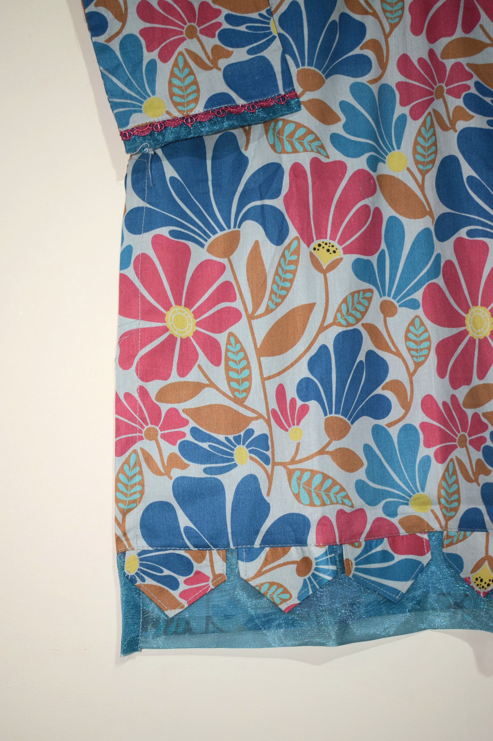 Blue Bloom - 2 Piece Digital Printed (Ready To Wear) - Image 3