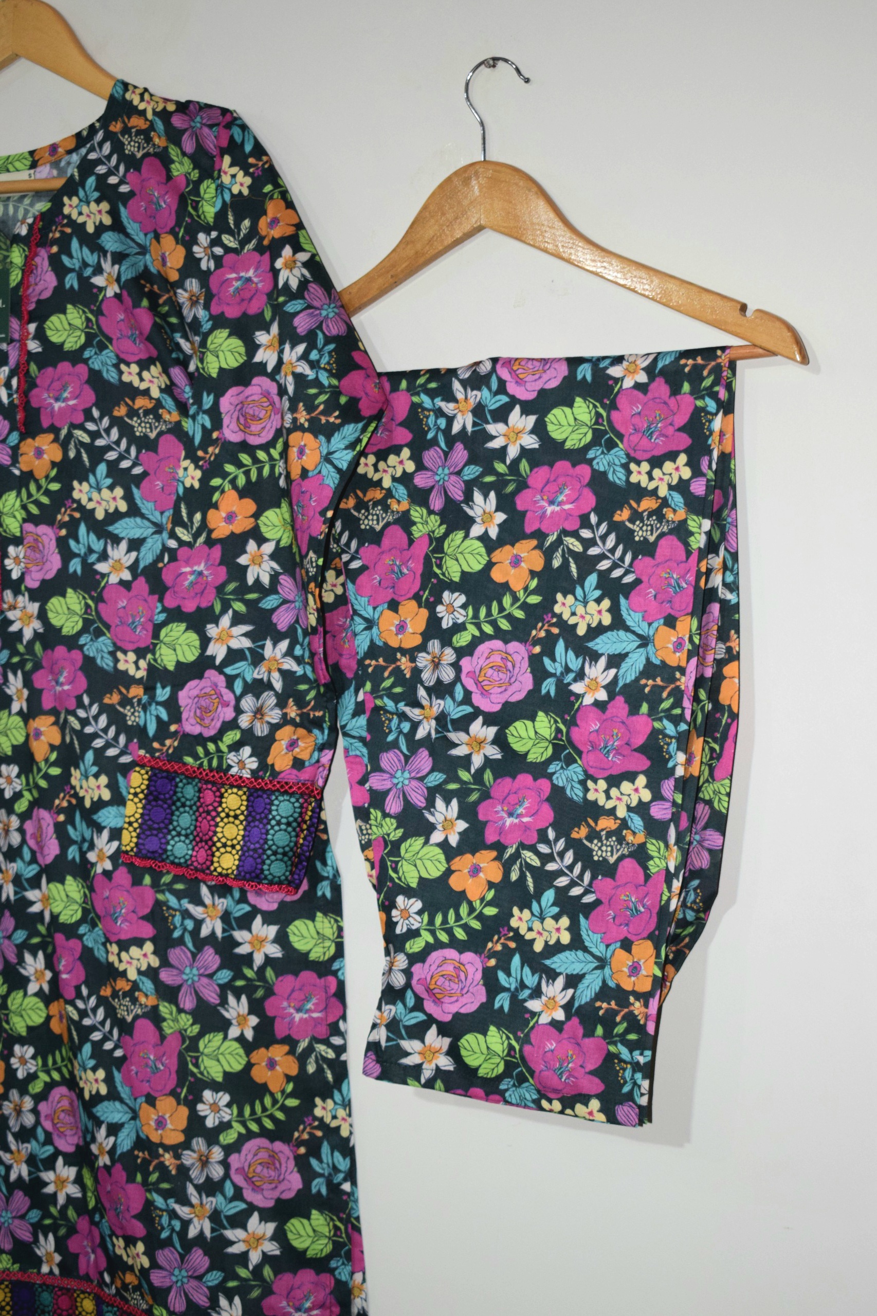 Colorful Bloom - 2 Piece Digital Printed (Ready To Wear) - Image 4