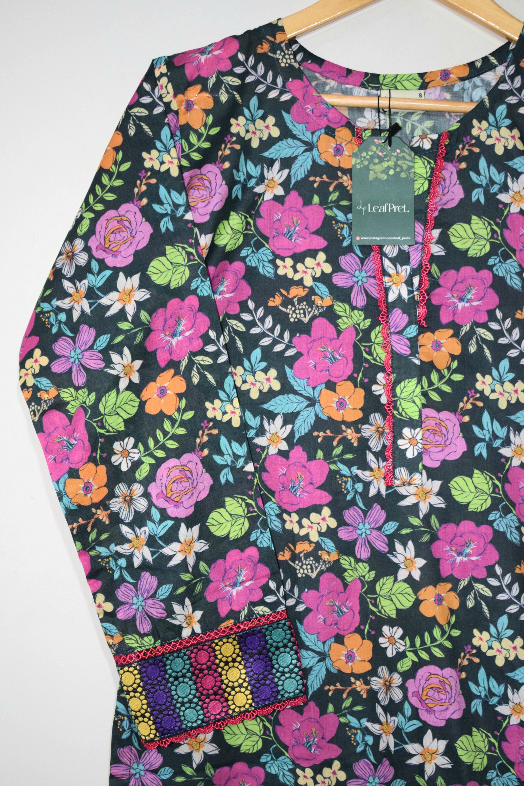 Colorful Bloom - 2 Piece Digital Printed (Ready To Wear) - Image 2