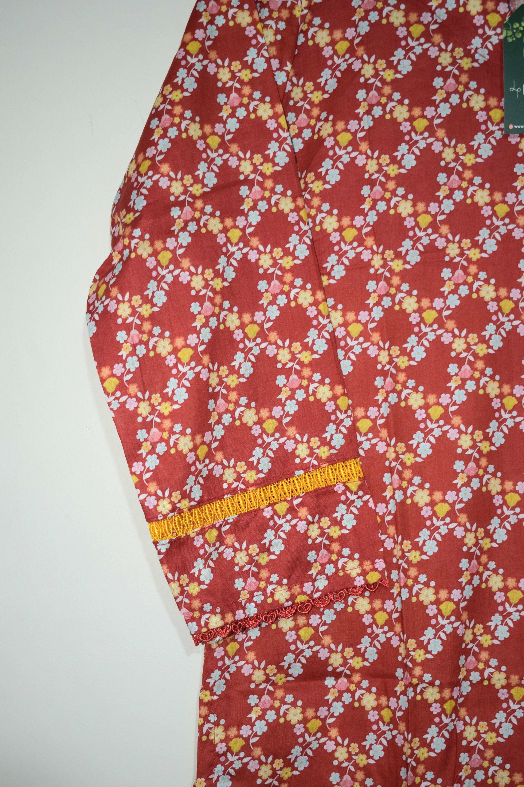 Red Bloom - 2 Piece Digital Printed (Ready To Wear) - Image 3