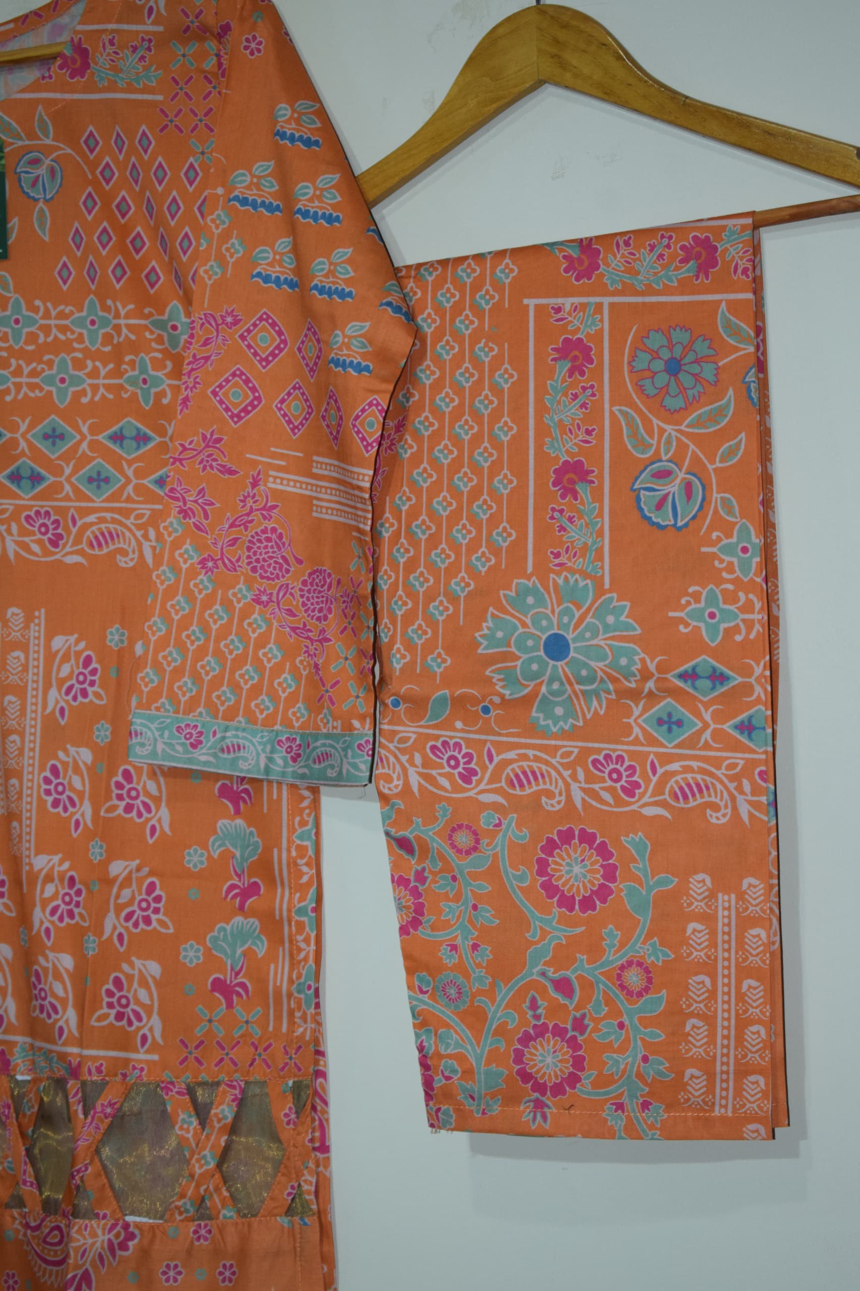 Orange - 2 Piece Digital Printed (Stitched) - Image 4