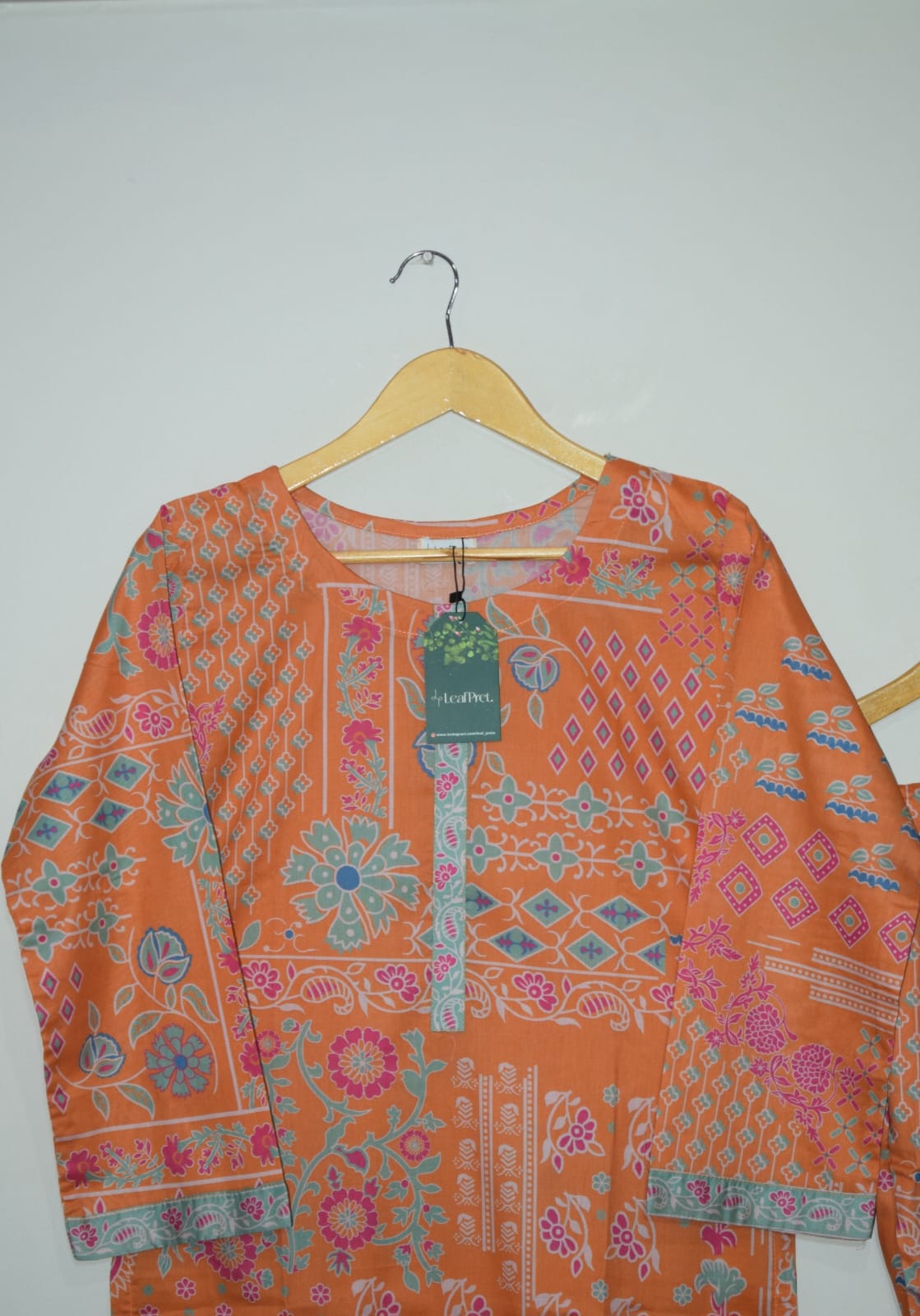 Orange - 2 Piece Digital Printed (Stitched) - Image 2