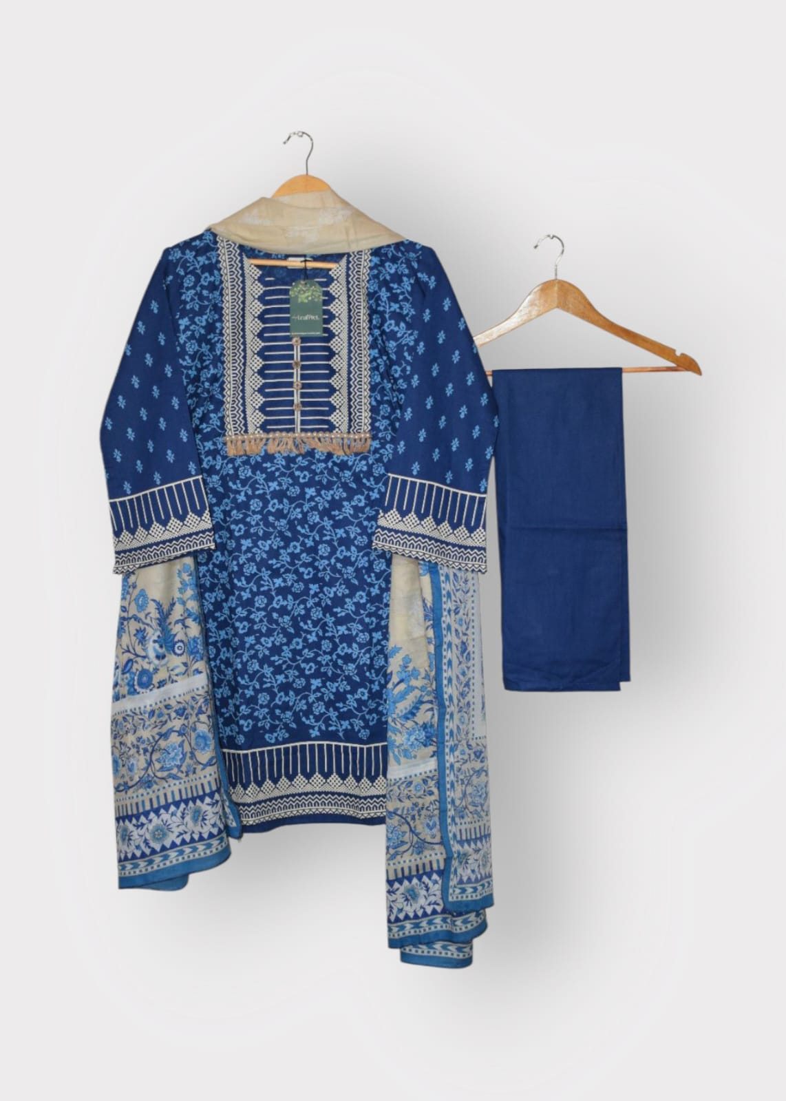 Blue Belle - 3 Piece Hand Screen Printed (Ready to Wear)