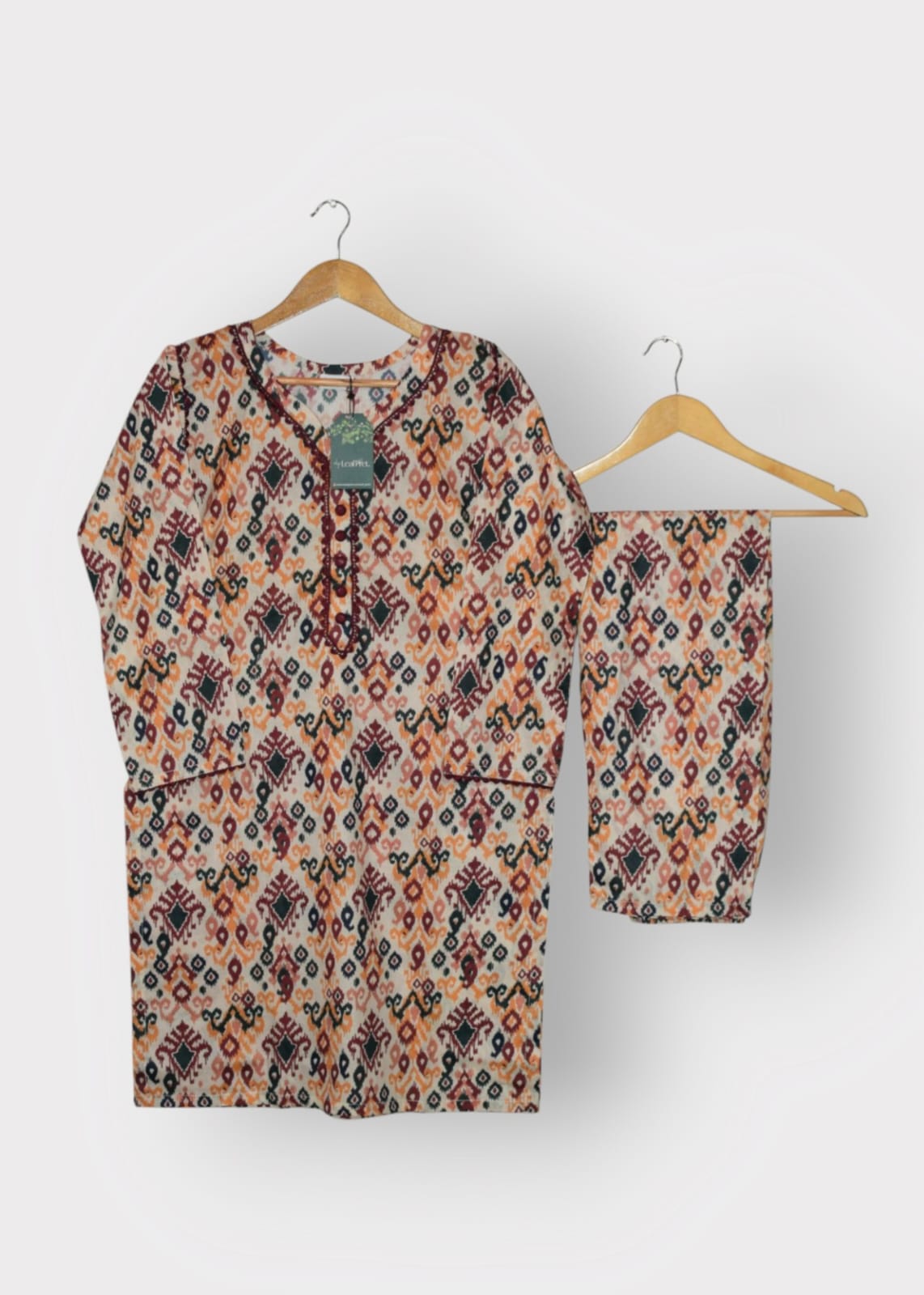 Saffron - 2 Piece Digital Printed (Stitched)