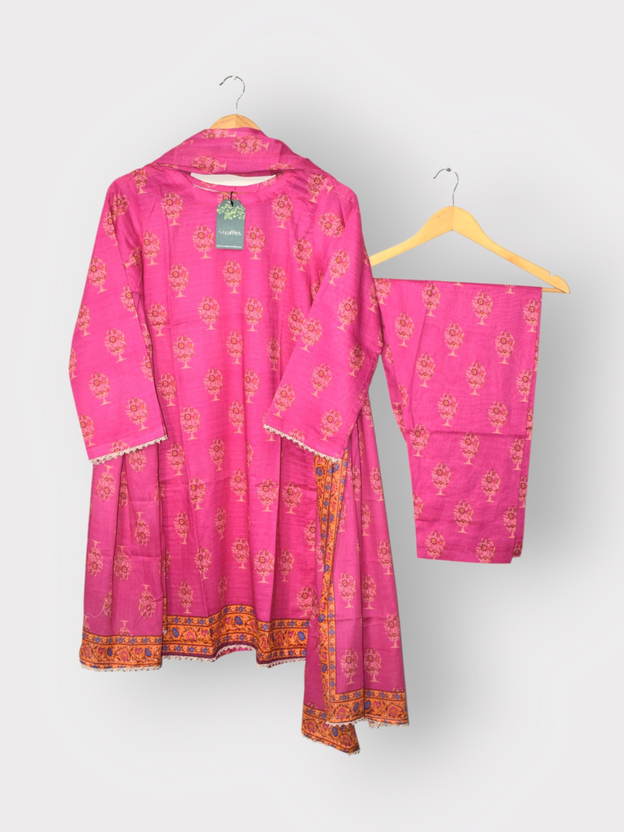 Rosy Radiance - Bana Dora 3-Piece Stitched'25