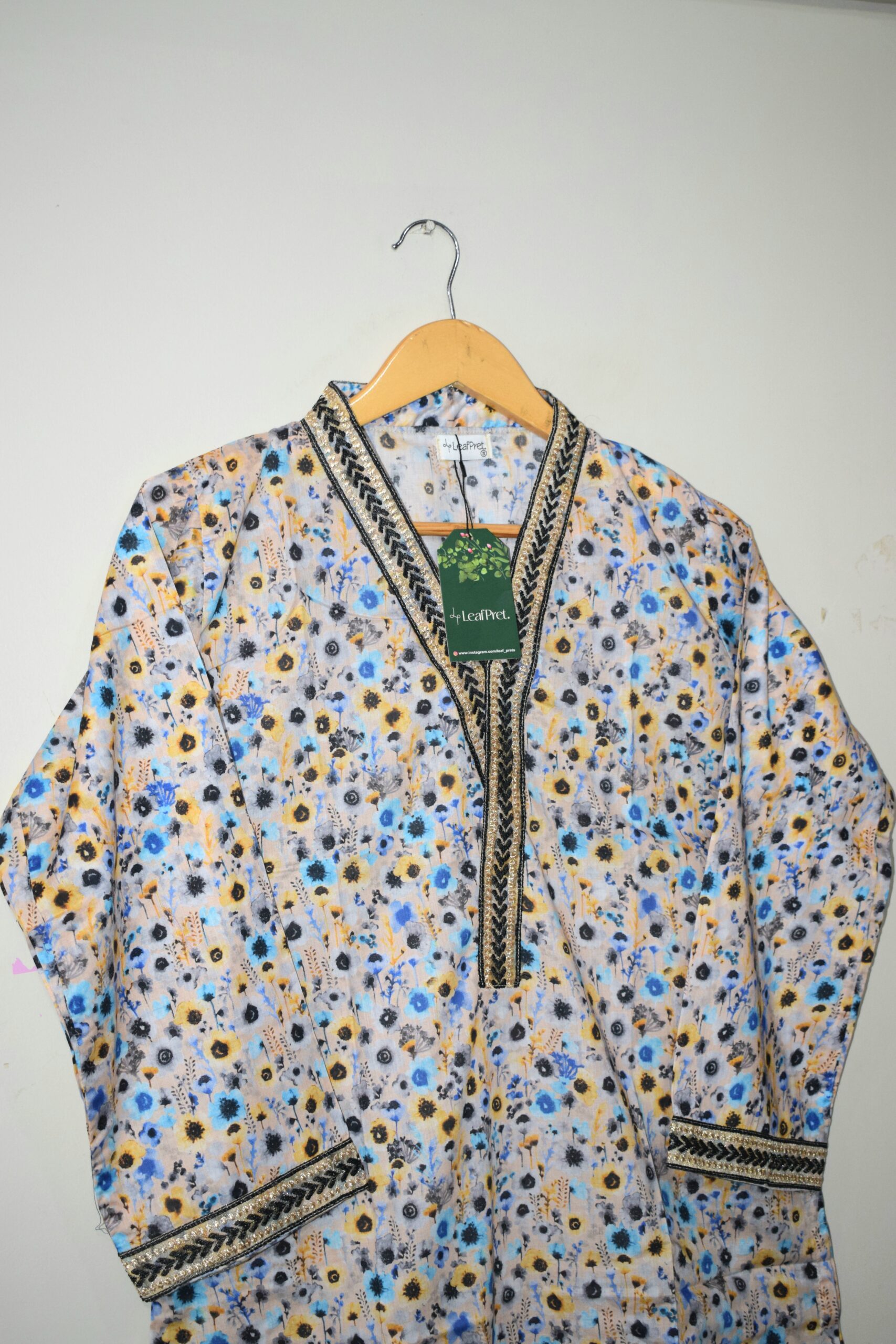 Petal Storm - Digital Print Kurti (Ready To Wear) - Image 3