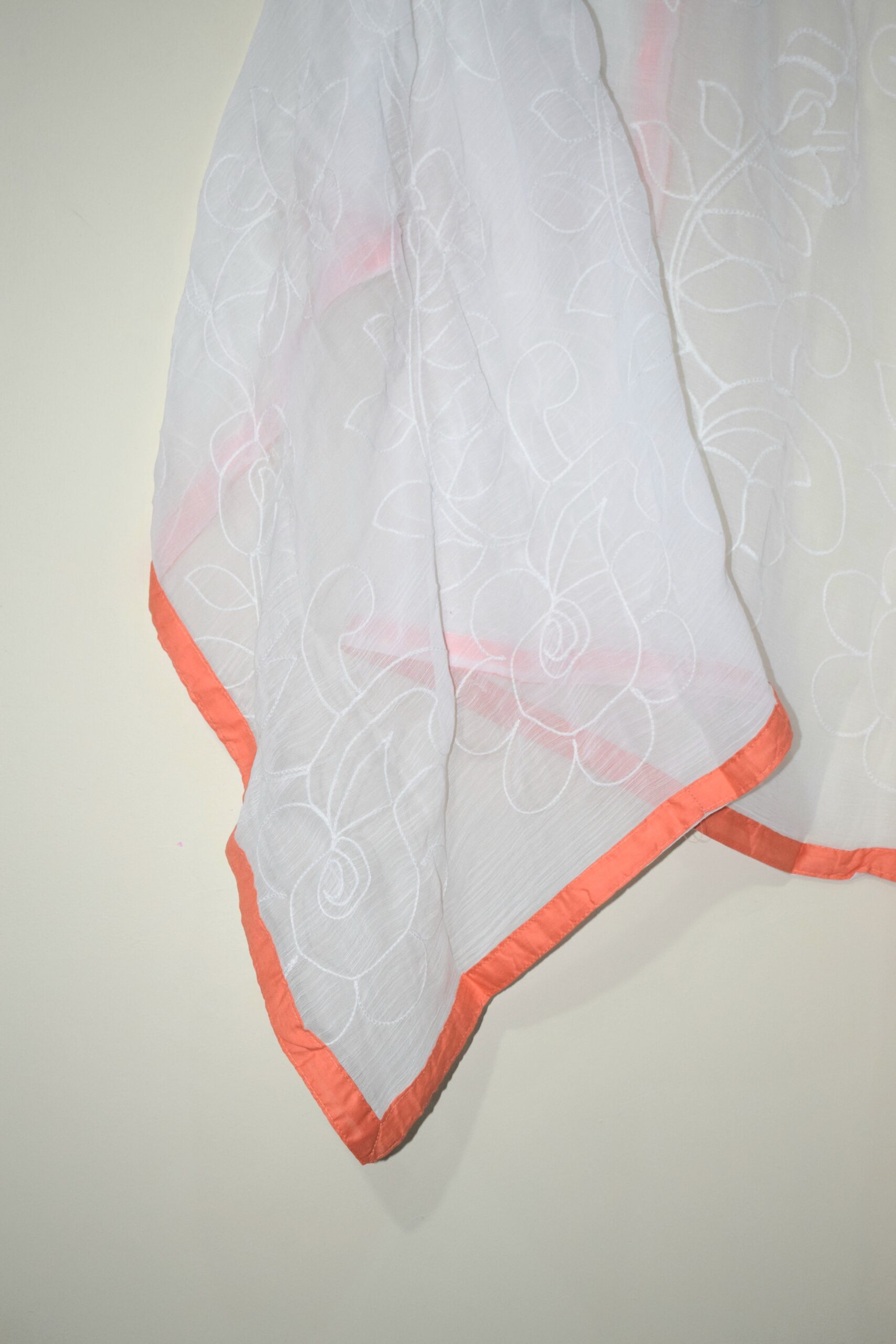 Peach White - 3 Piece With Chiffon Dupatta (Stitched) - Image 5