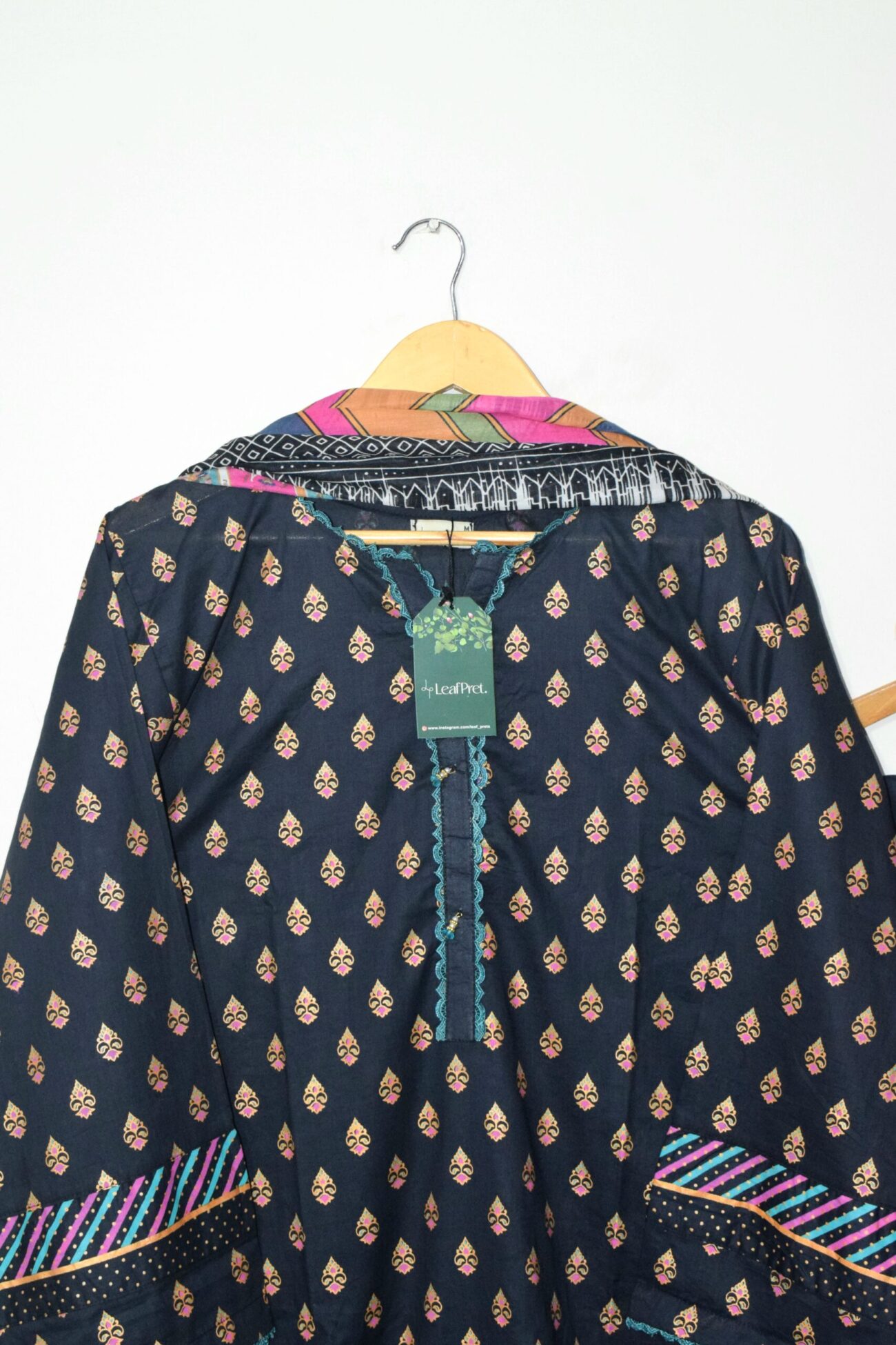 Noir Blossom - 3 Piece Eid Luxe Wear '25 (Stitched) - Image 4