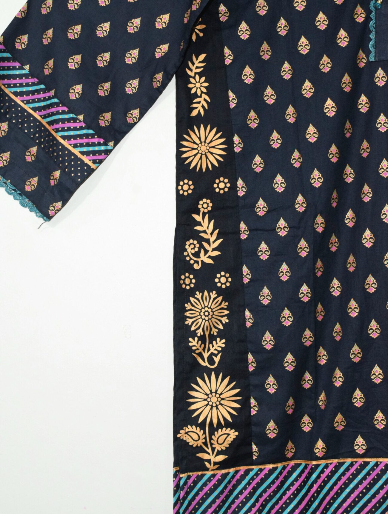 Noir Blossom - 3 Piece Eid Luxe Wear '25 (Stitched) - Image 2