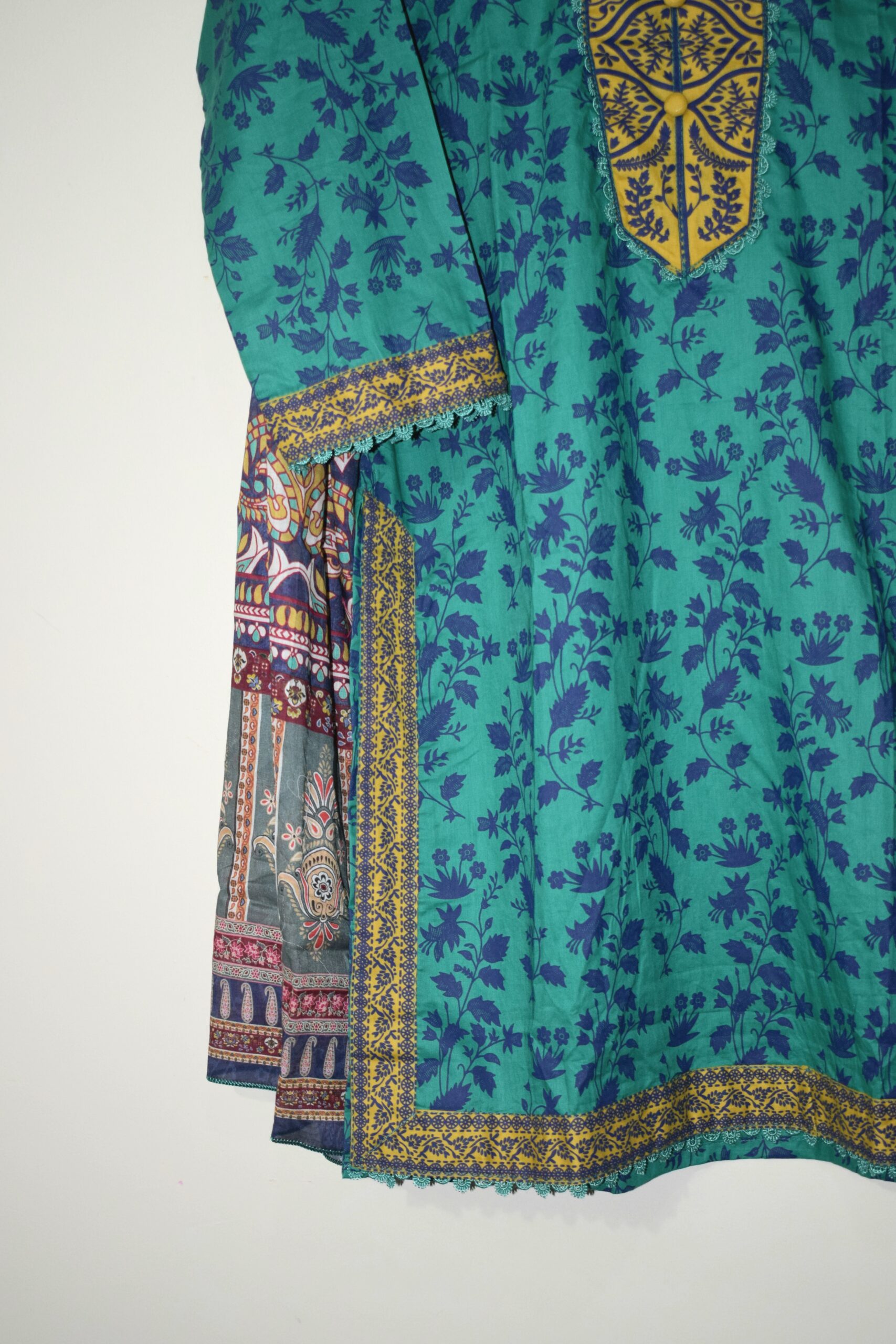 Emerald Whisper - 3 Piece With Lawn Dupatta & Palazzo Wear '25 - Image 2