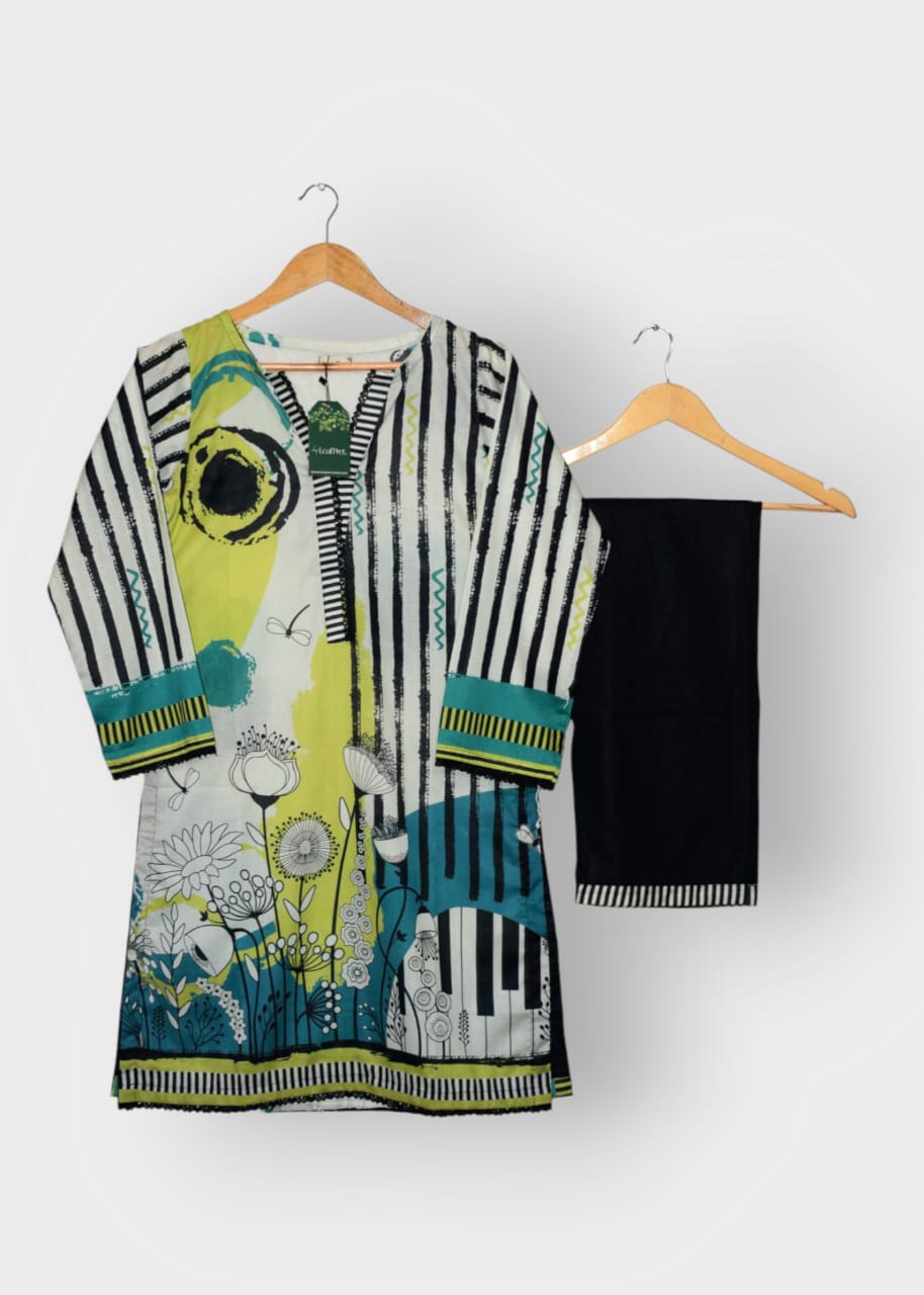 Artistic - 2 Piece Digital Printed (Ready To Wear)