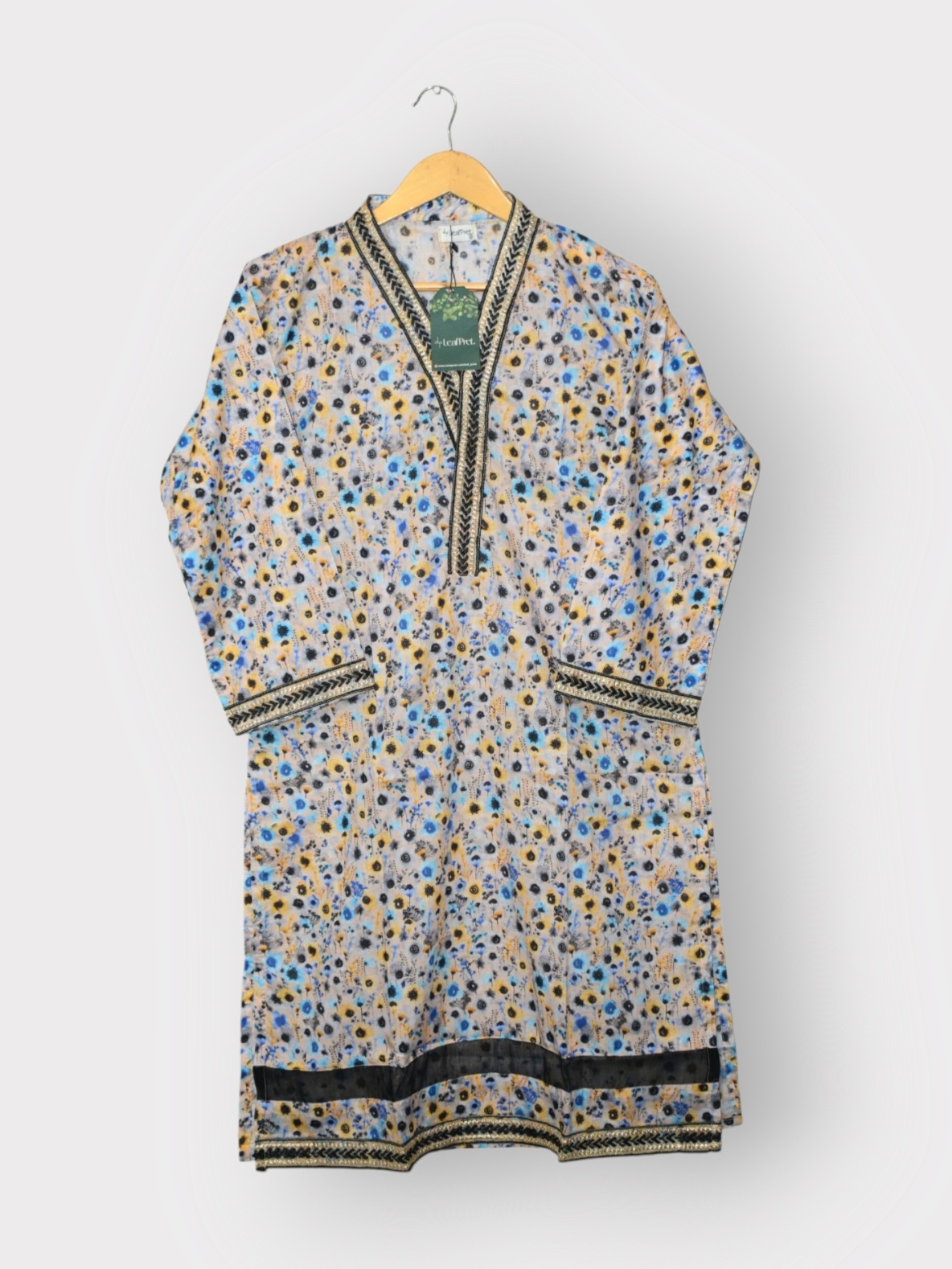 Petal Storm - Digital Print Kurti (Ready To Wear)