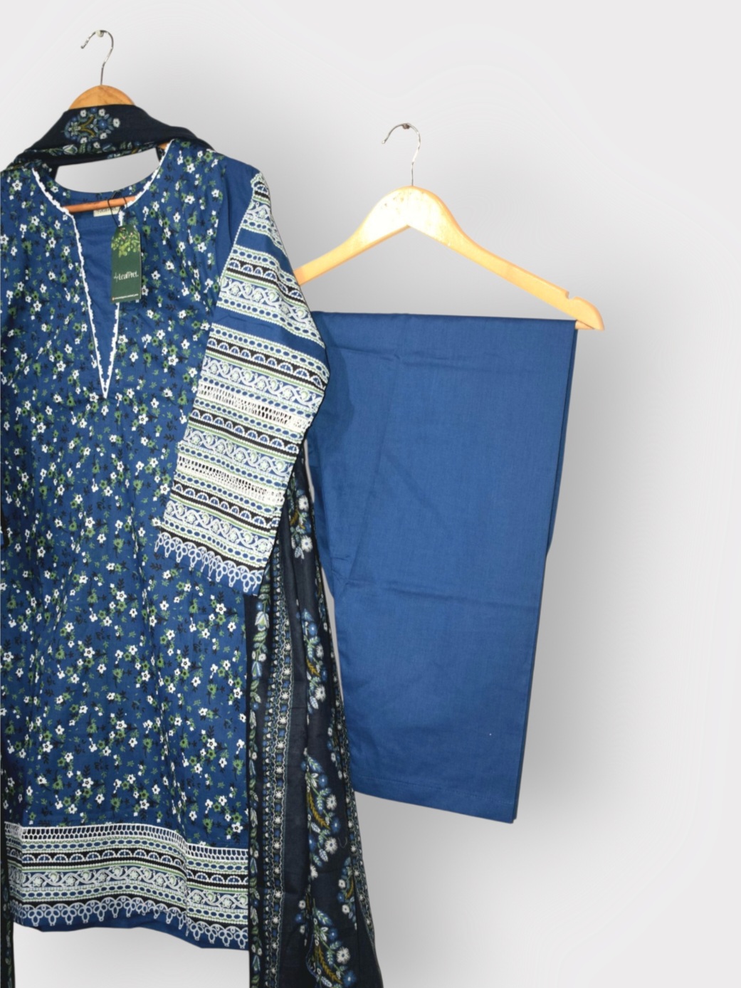 Blue Mirage – 3-Piece Stitched Lawn Suit with Printed Dupatta (ReadyToWear) - Image 3