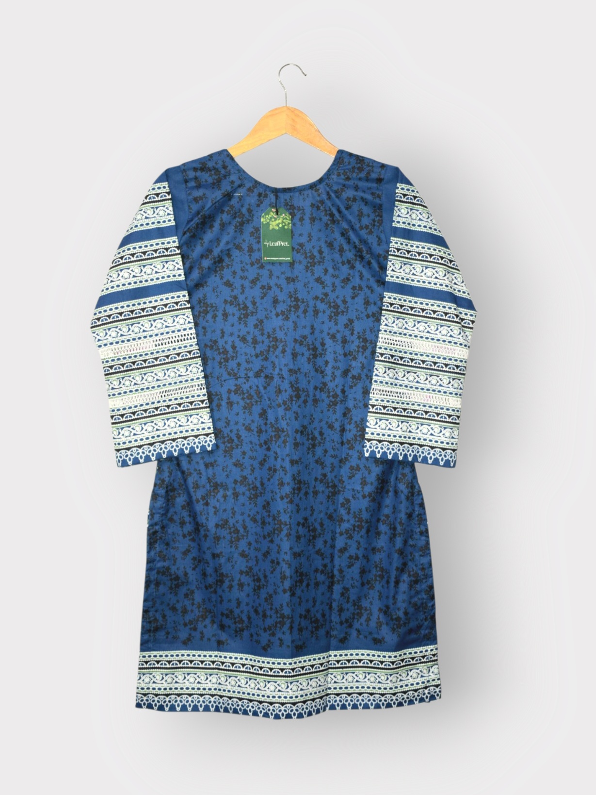 Blue Mirage – 3-Piece Stitched Lawn Suit with Printed Dupatta (ReadyToWear) - Image 2