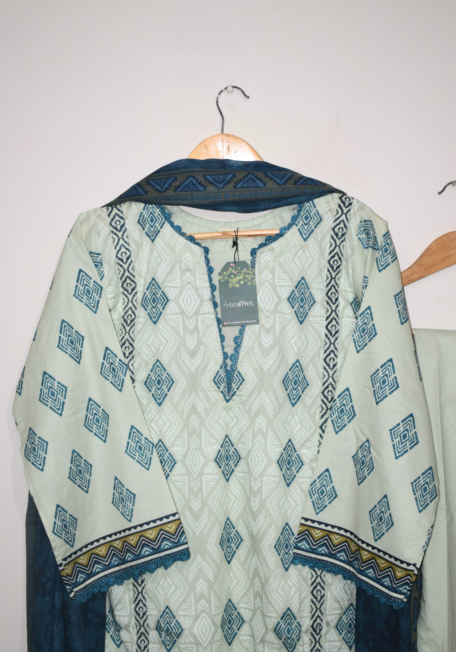 New Summer Dusk – Stitched 3-Piece Lawn Suit with Palazzo & Printed Dupatta | Ready to Wear - Image 2