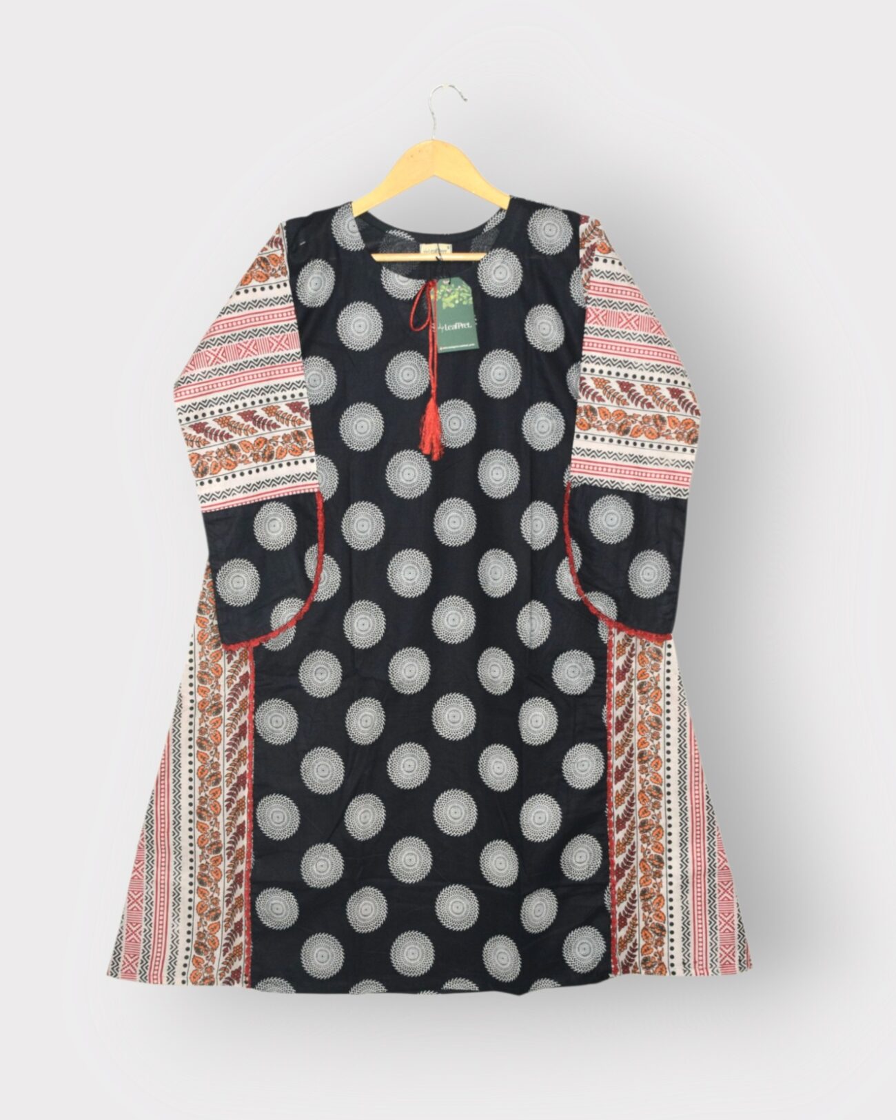 Arabic Muse – Premium Black 3-Piece Lawn Suit for Women with Printed Chiffon Dupatta (Stitched) - Image 2