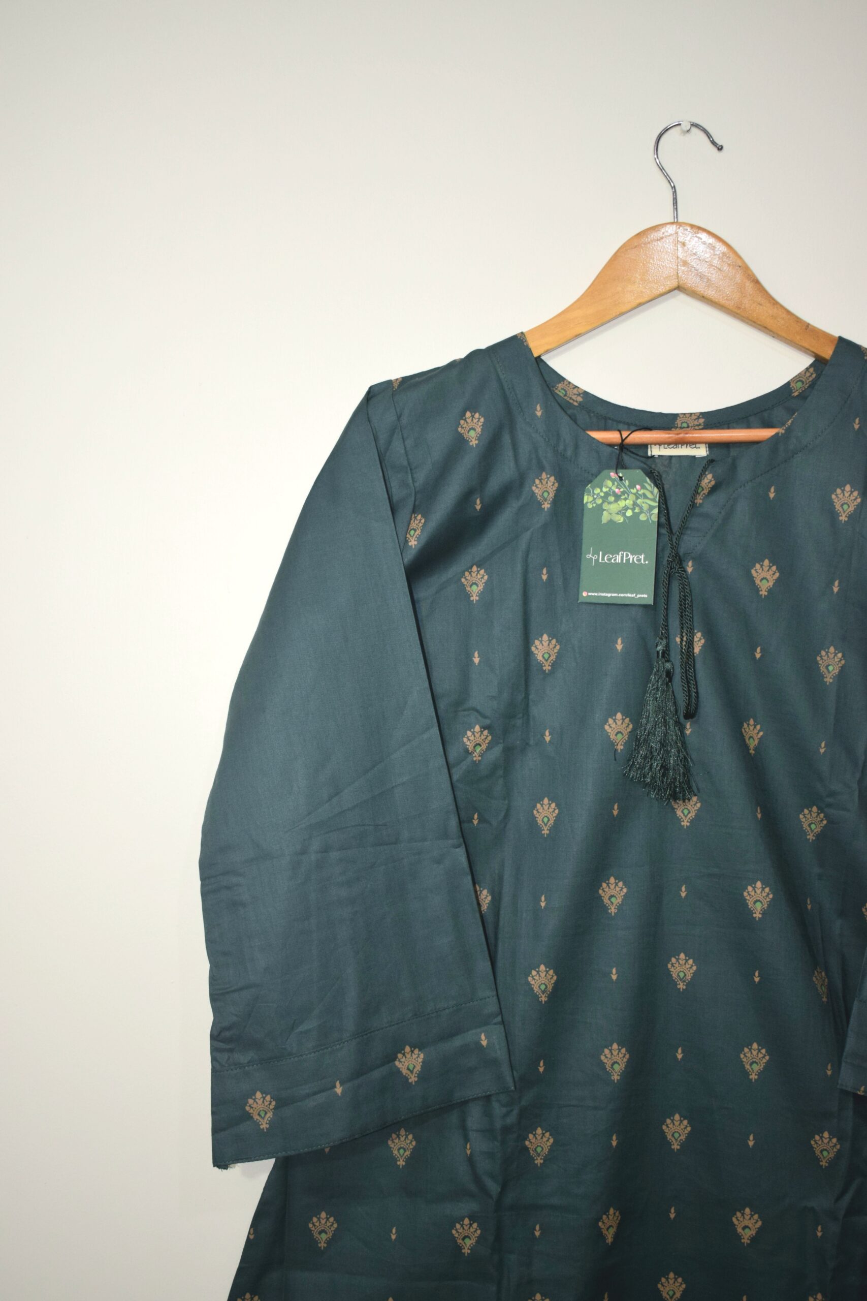 Ivory Echo – 2-Piece Stitched Co-Ord Set for Women | Short Shirt With Bell Bottom Trouser - Image 3