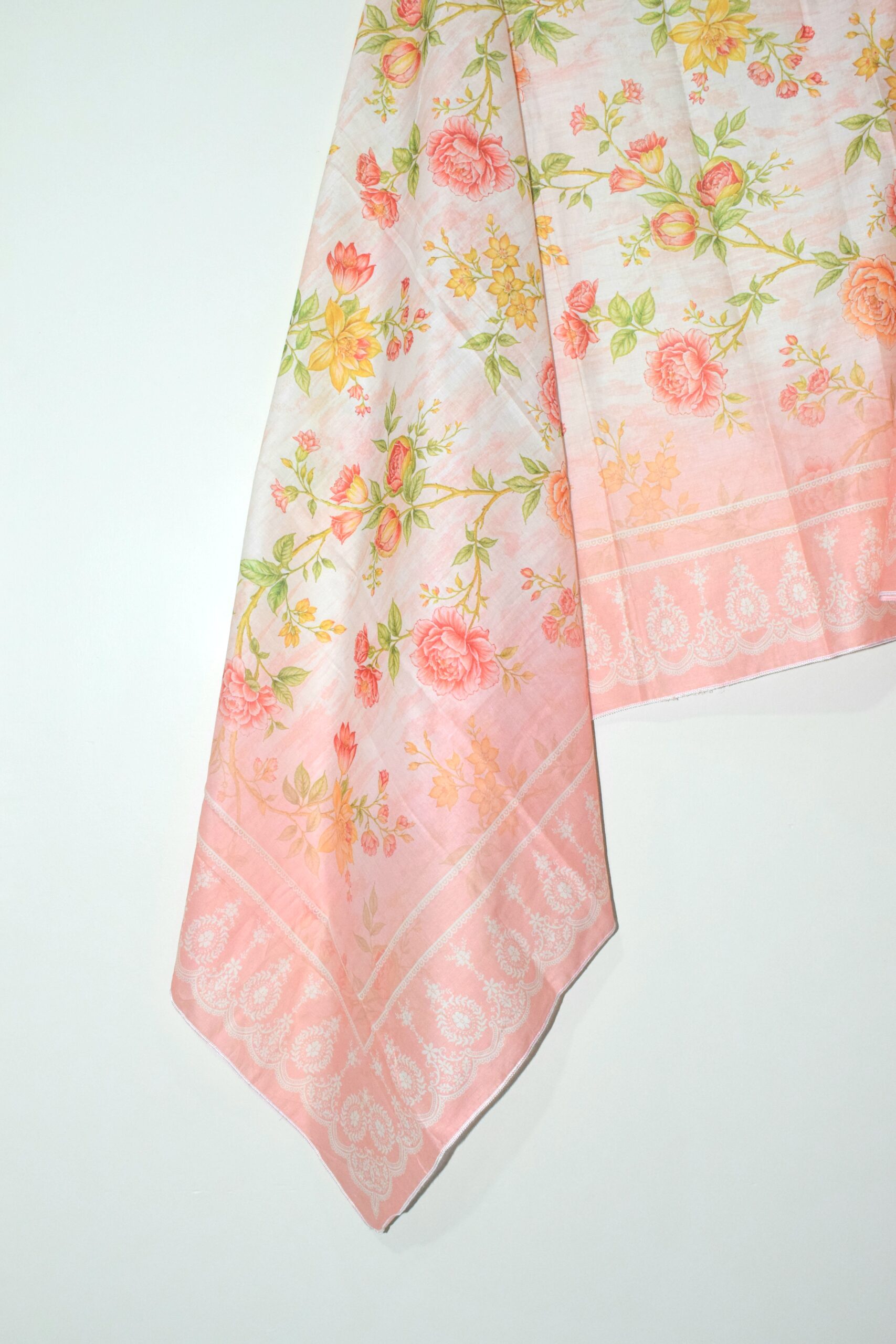 Blush White – Premium 3 Piece Stitched Lawn Suit for Women With Printed Shalwar & Dupatta - Image 4