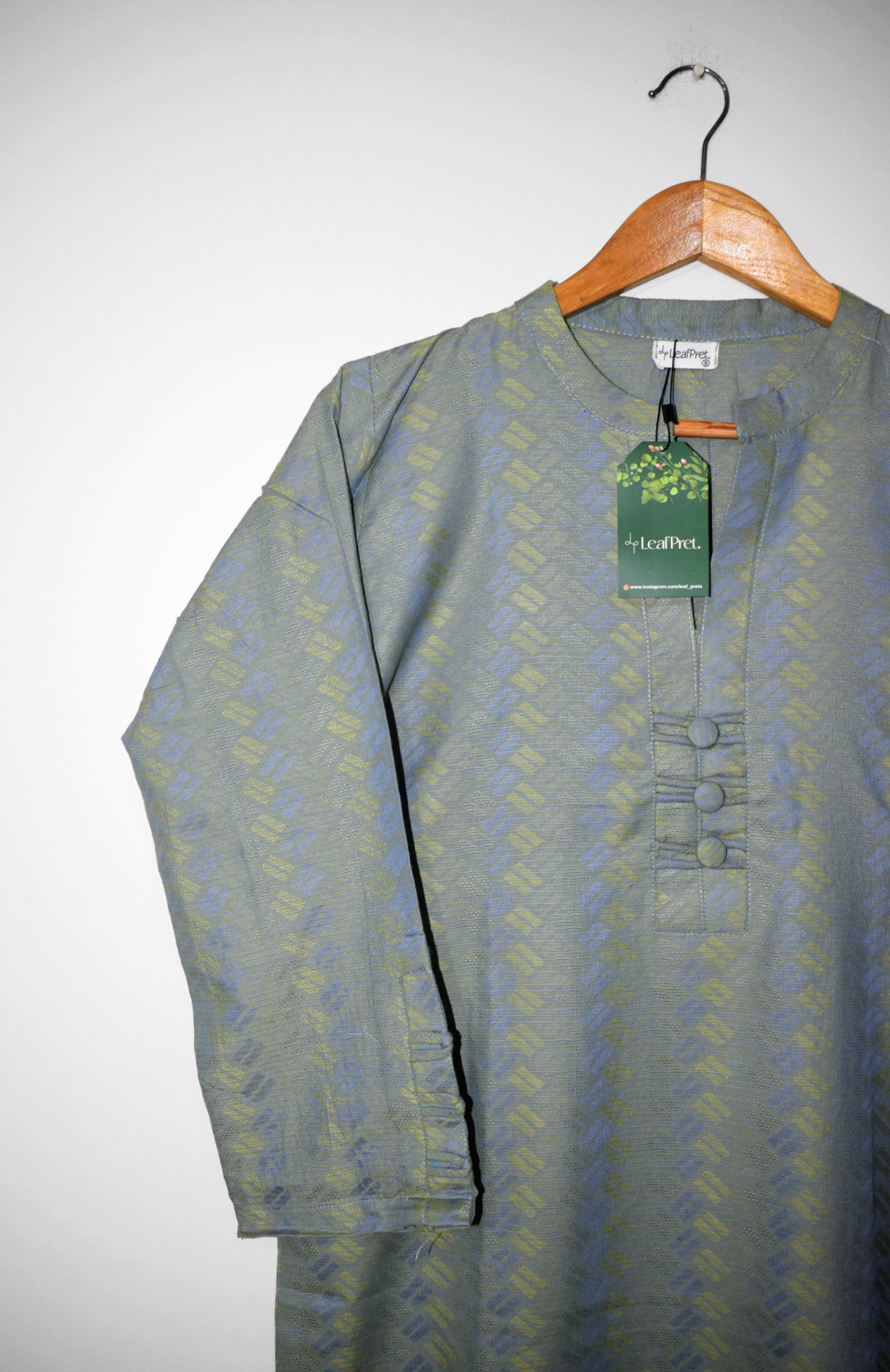 Ash Hue – 2-Piece Stitched Jacquard Suit - Image 3