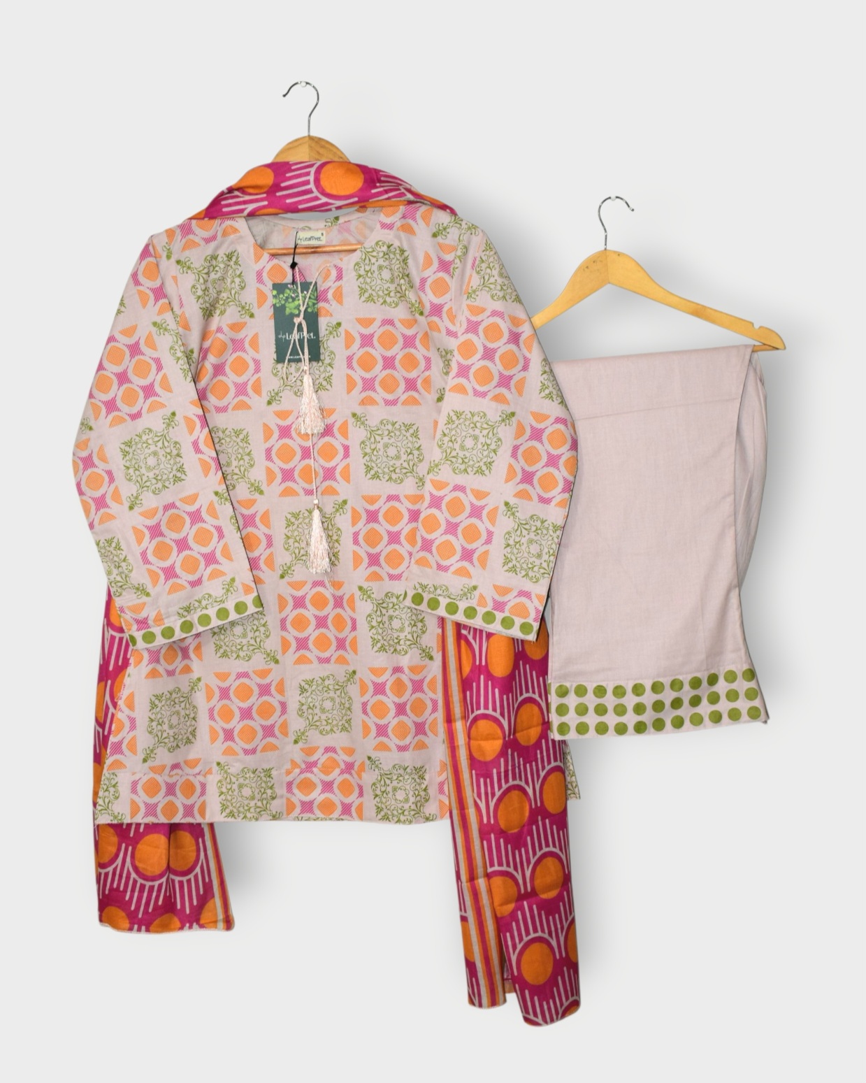 Pattern Play 3-Piece Stitched Lawn Suit by LeafPret