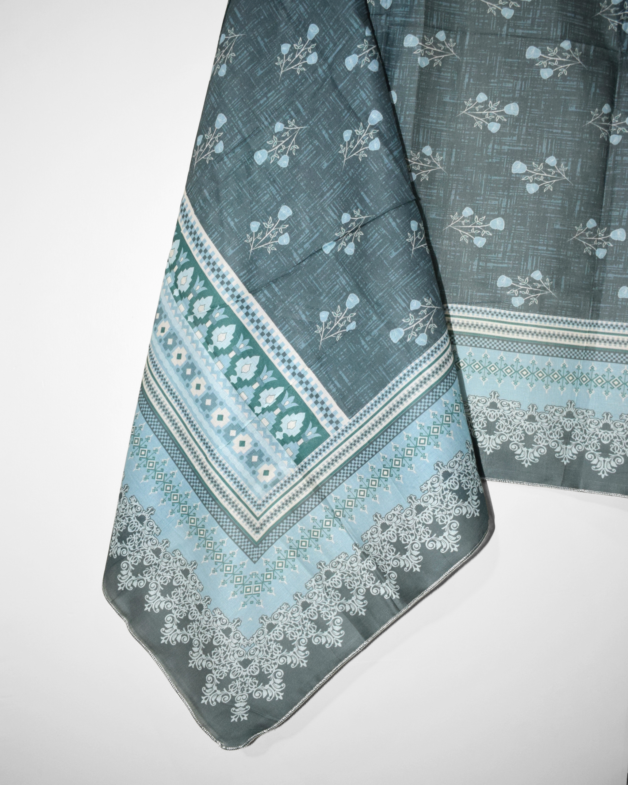 Calm Sage Digital Printed Lawn Dupatta