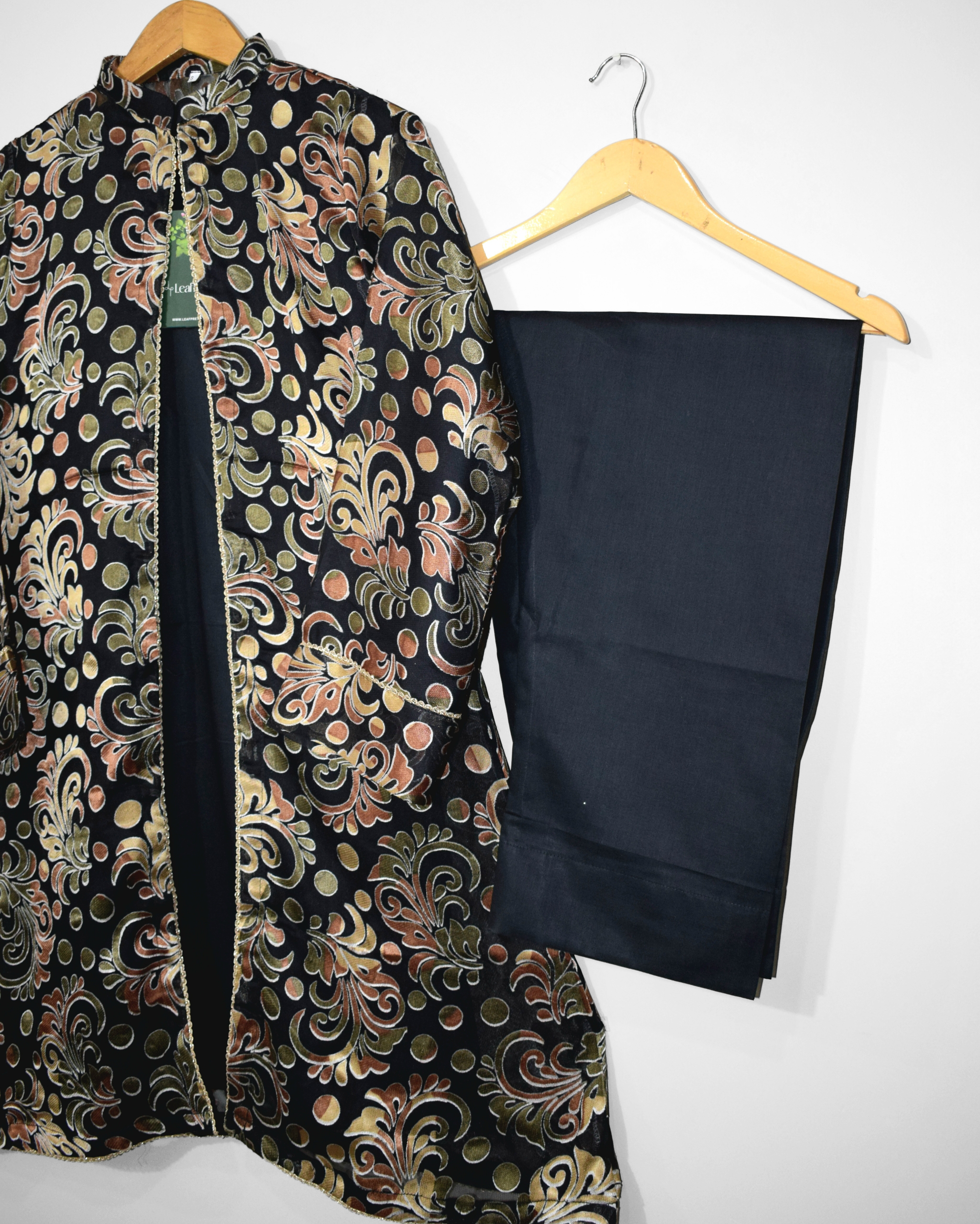 Black cotton trouser