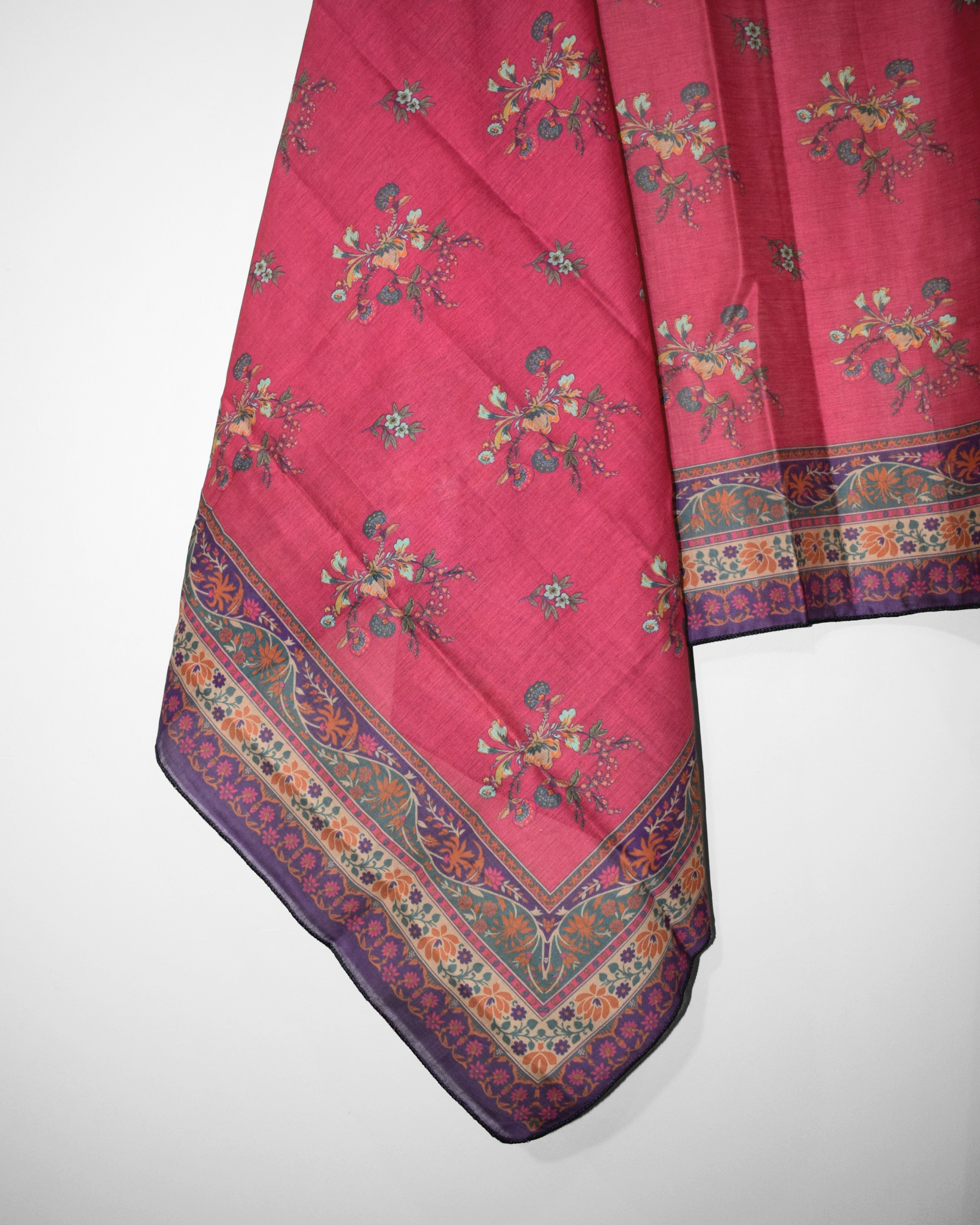 Black Ruby digitally printed lawn dupatta by LeafPret