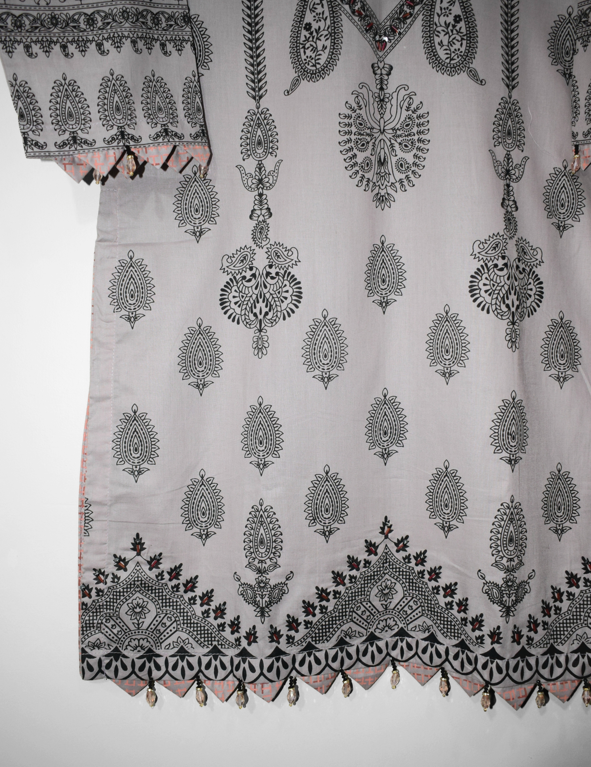 Crafted Silver handworked daman