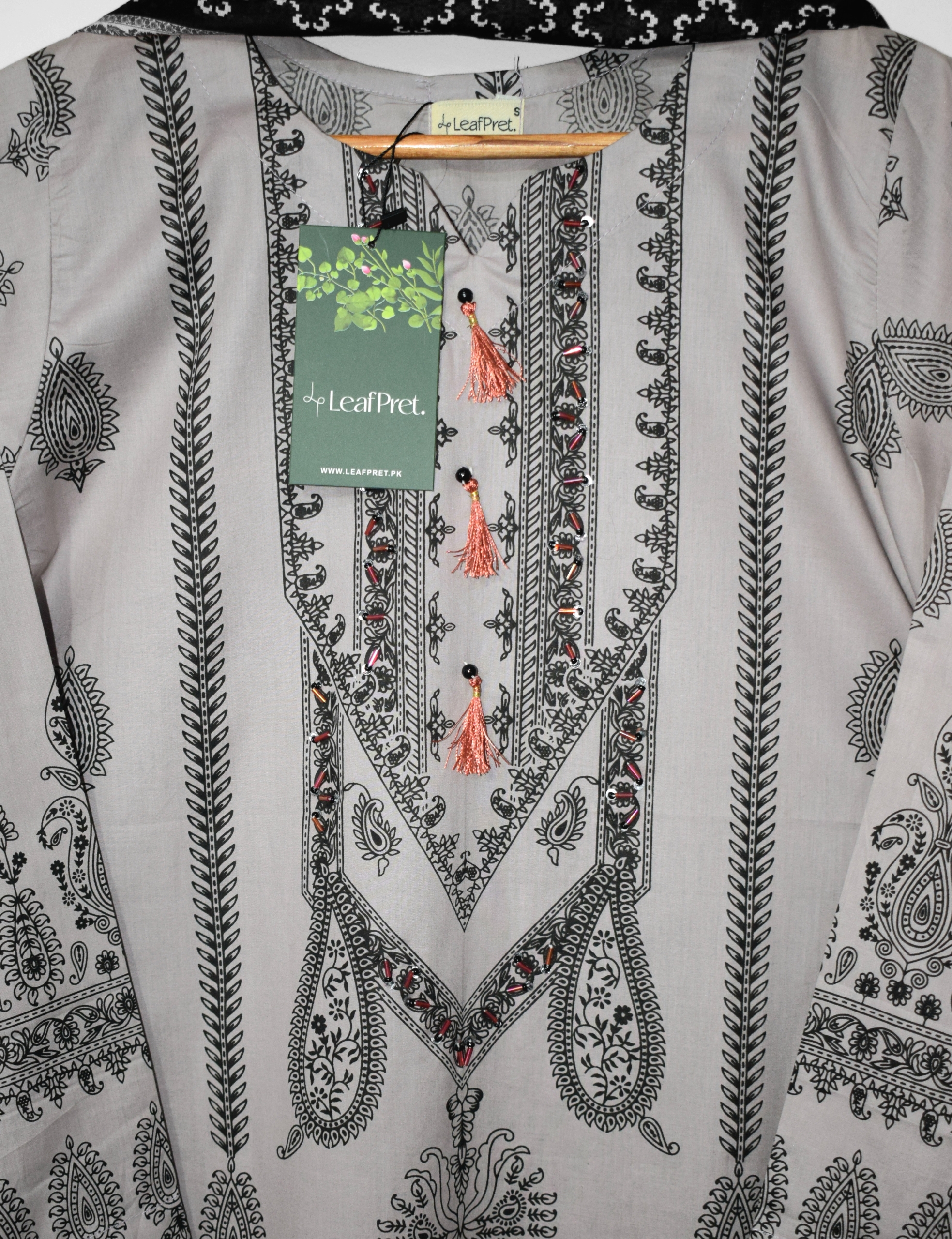 Crafted Silver handworked neckline