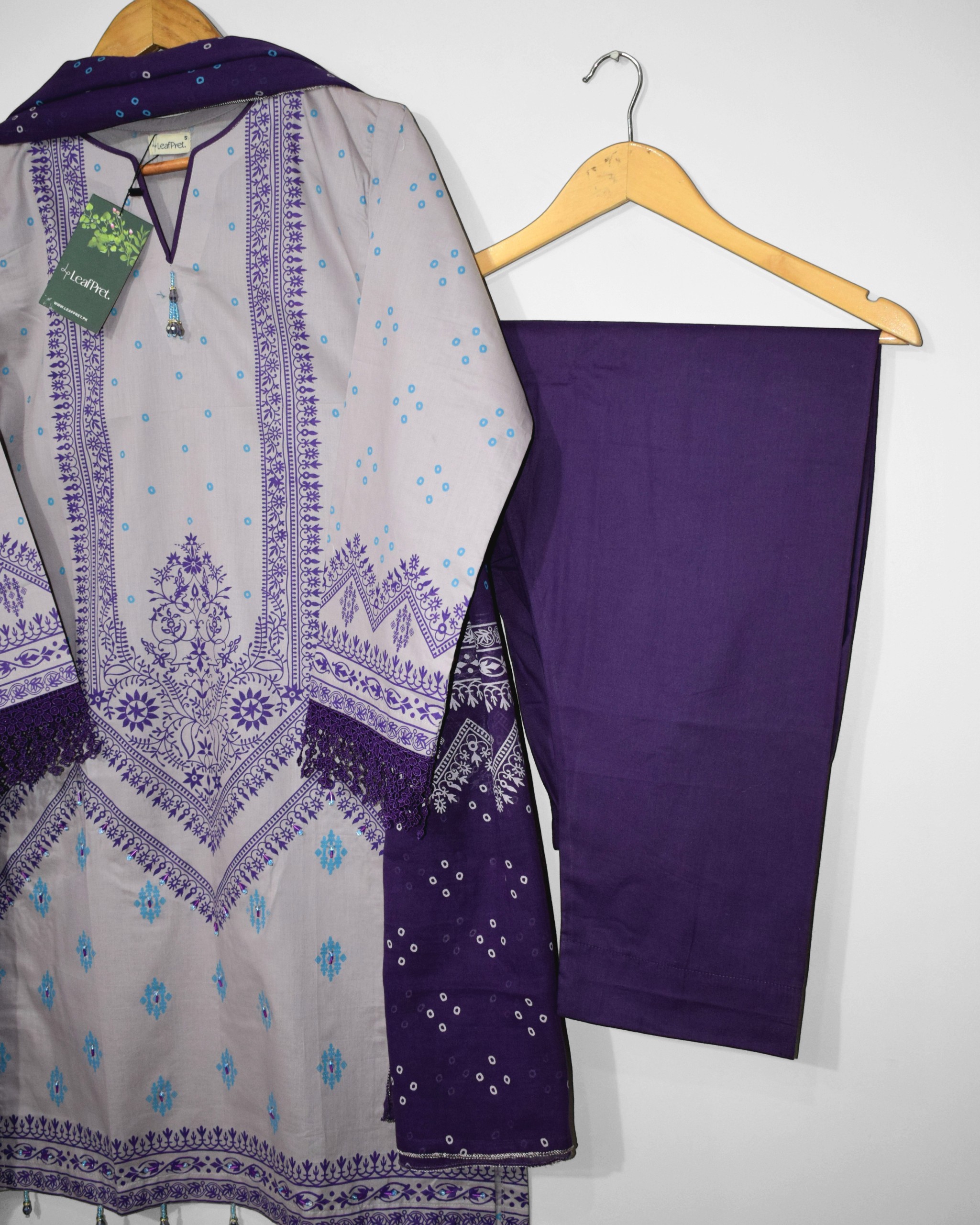 Royal Violet deep royal purple dyed trouser