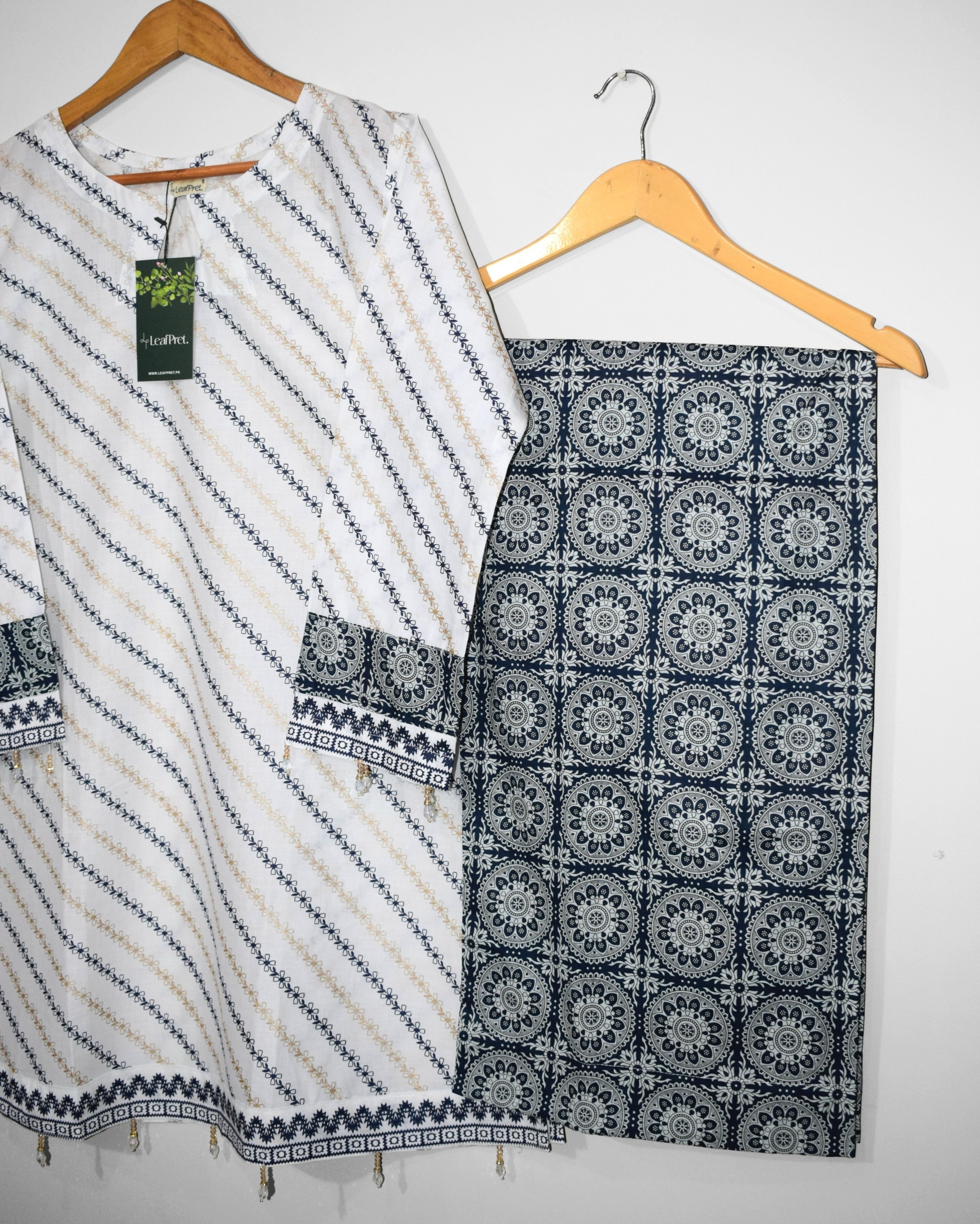 Safina Blue digital printed lawn palazzo