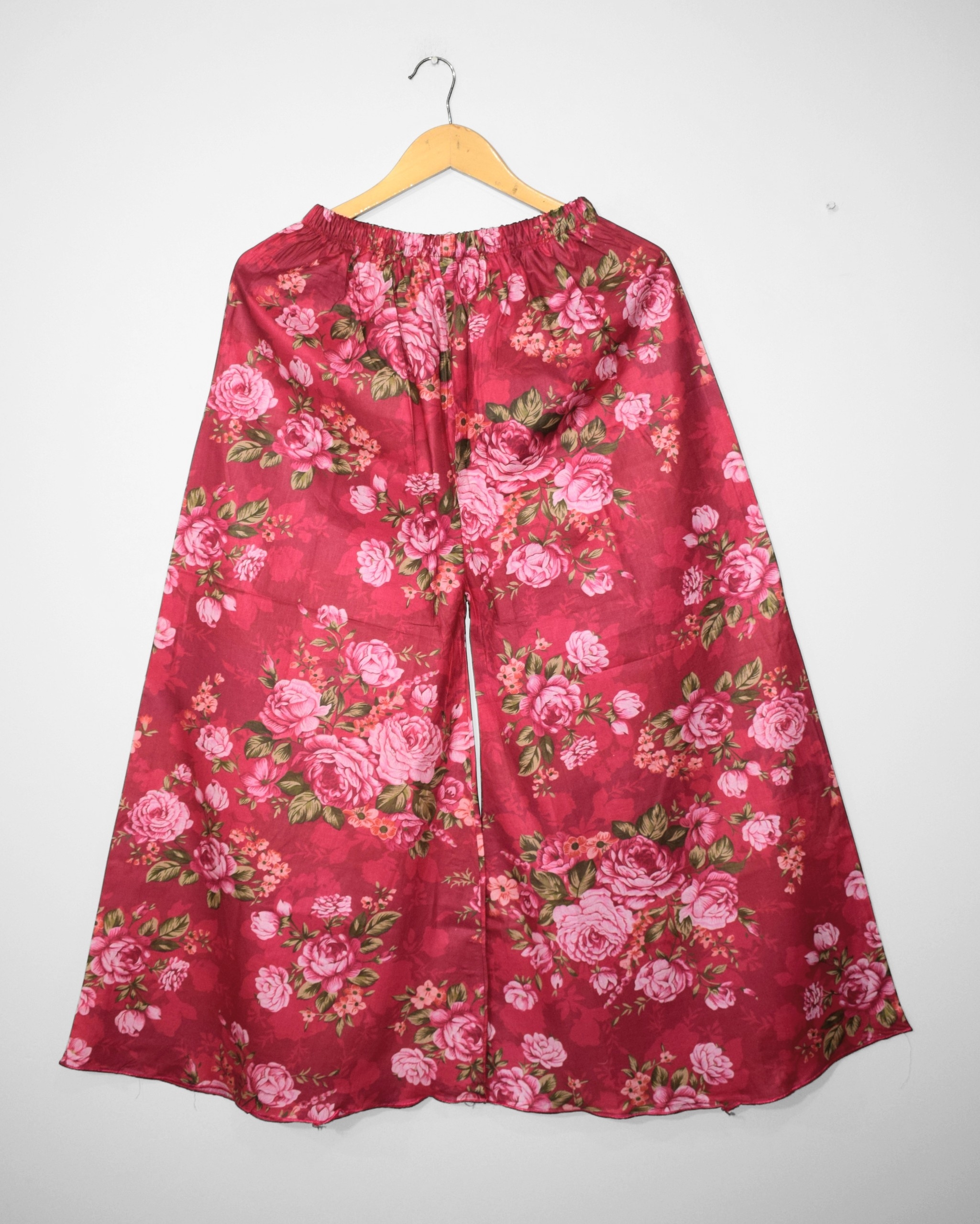 Olive Flora floral digital printed flapper full view