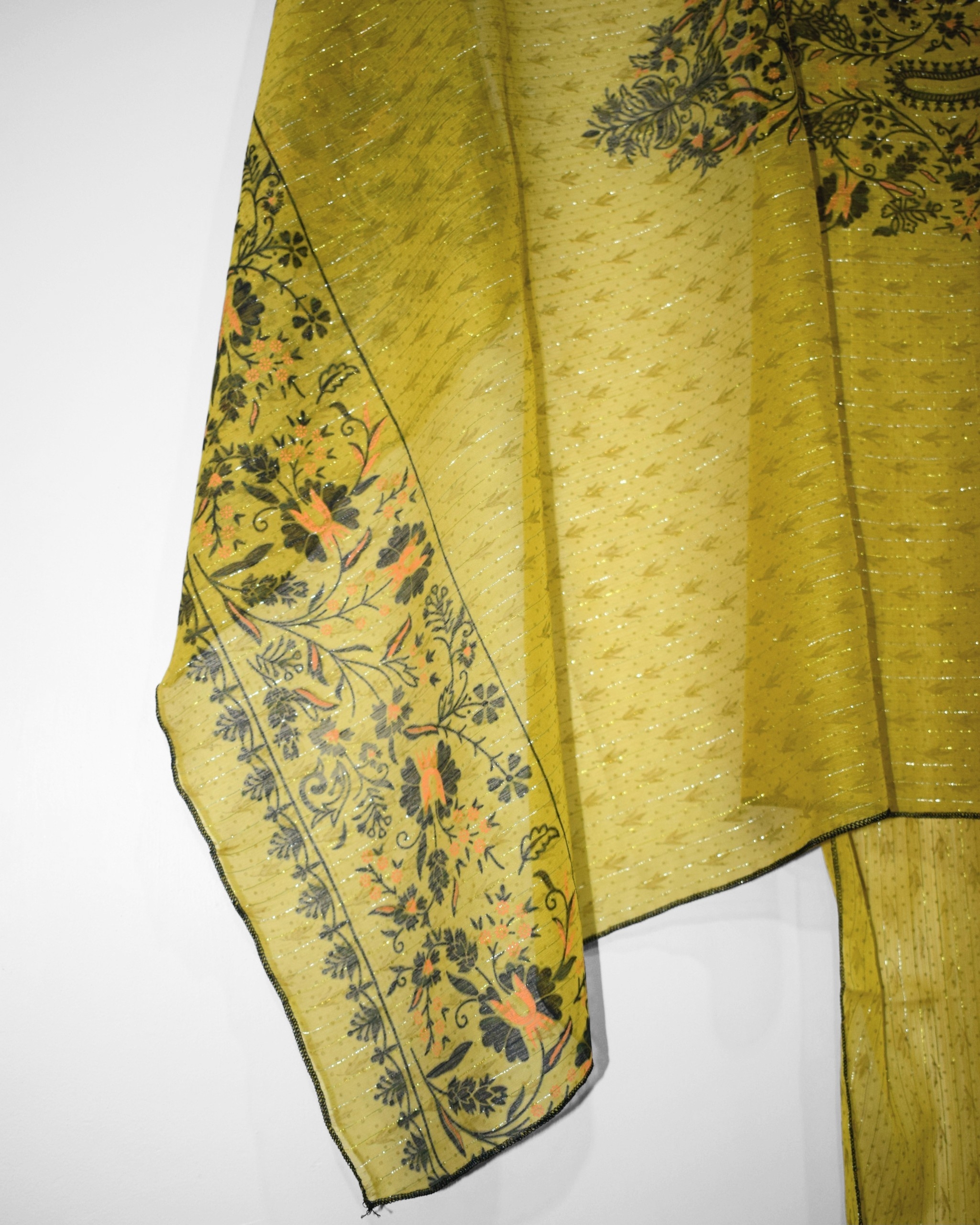 Dhani chiffon dupatta with subtle shimmer crinkle lightweight summer dupatta Pakistan