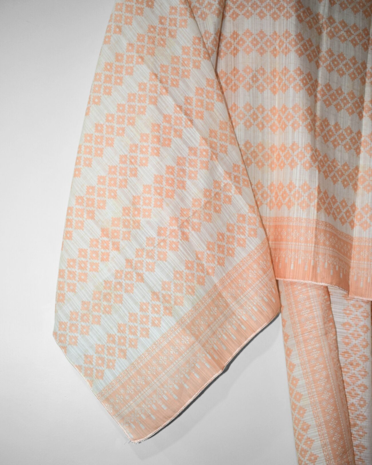 Peach Line digital printed lawn dupatta